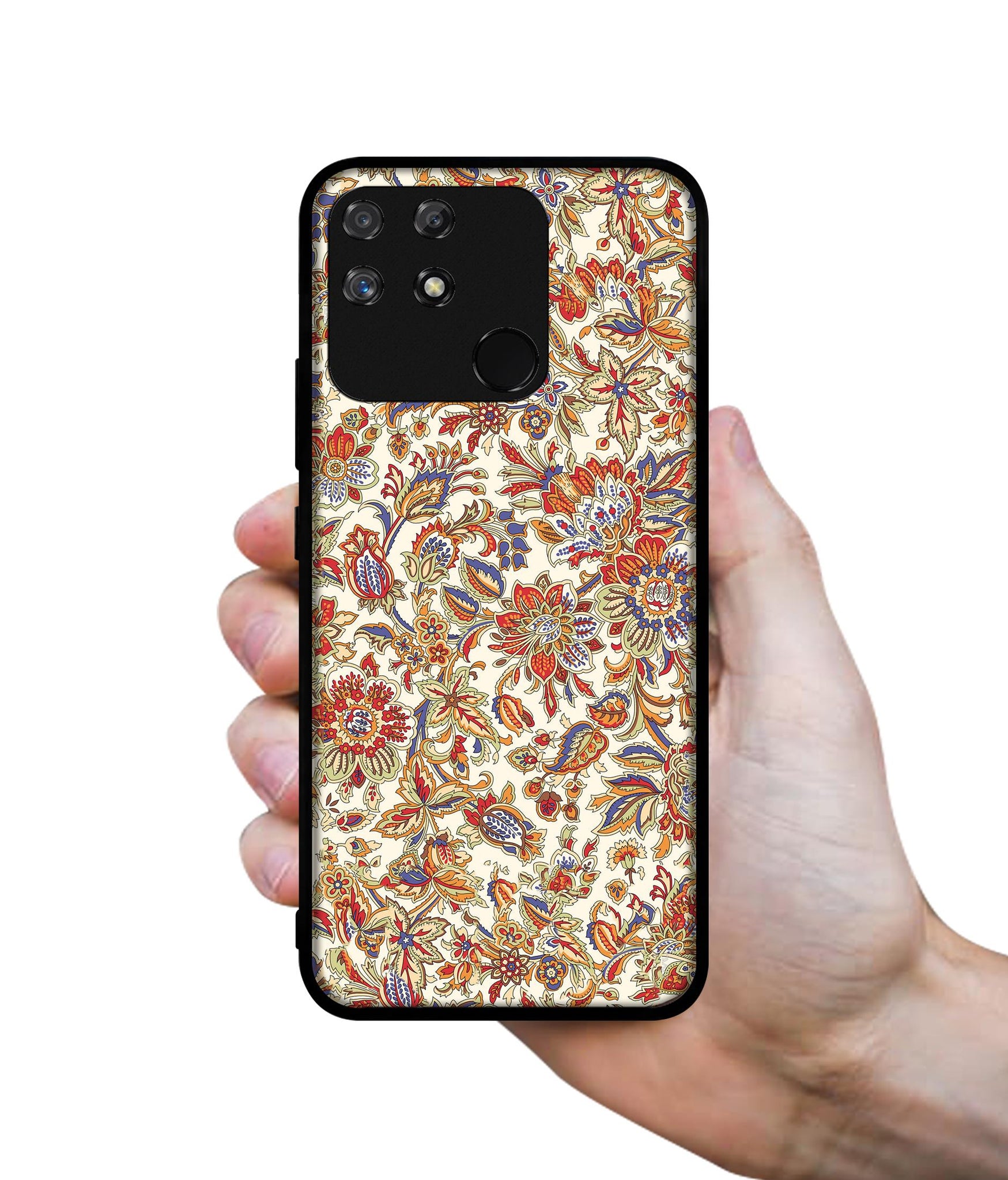 Floral Designer 2D Printed Back Case Cover for Realme Narzo 50A 4G