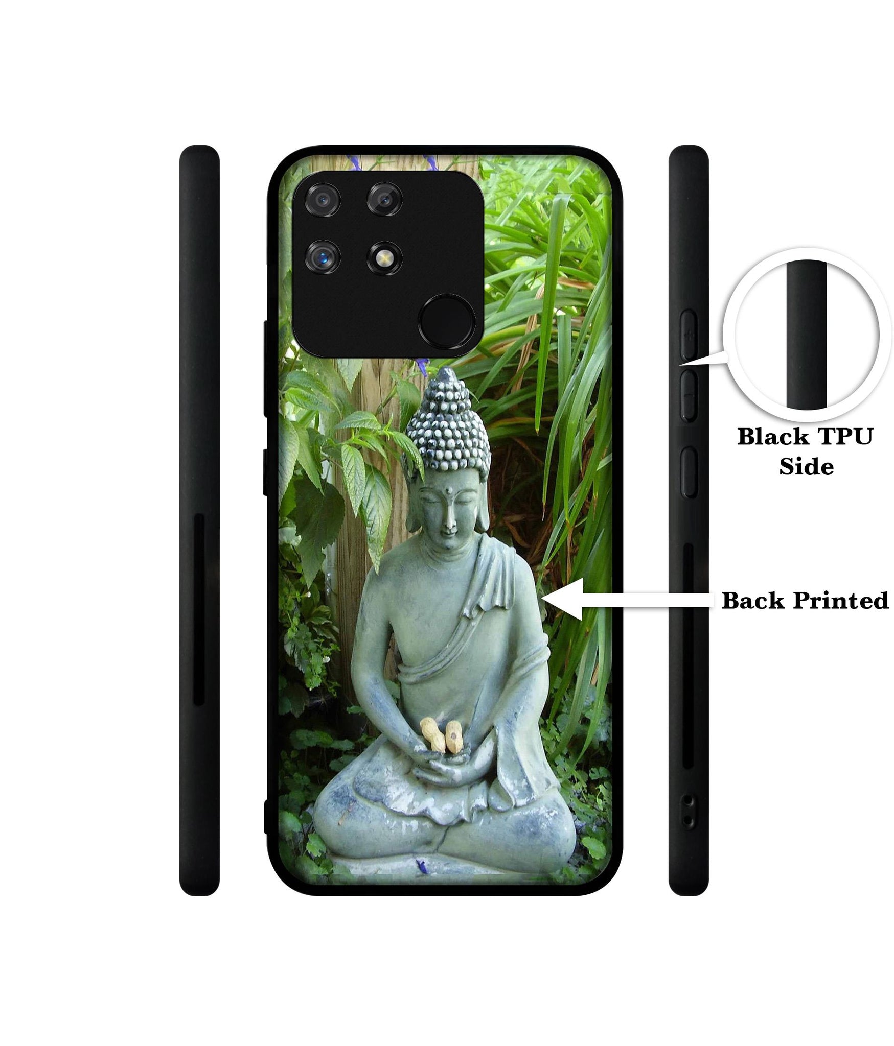 Buddhism Designer 2D Printed Back Case Cover for Realme Narzo 50A 4G