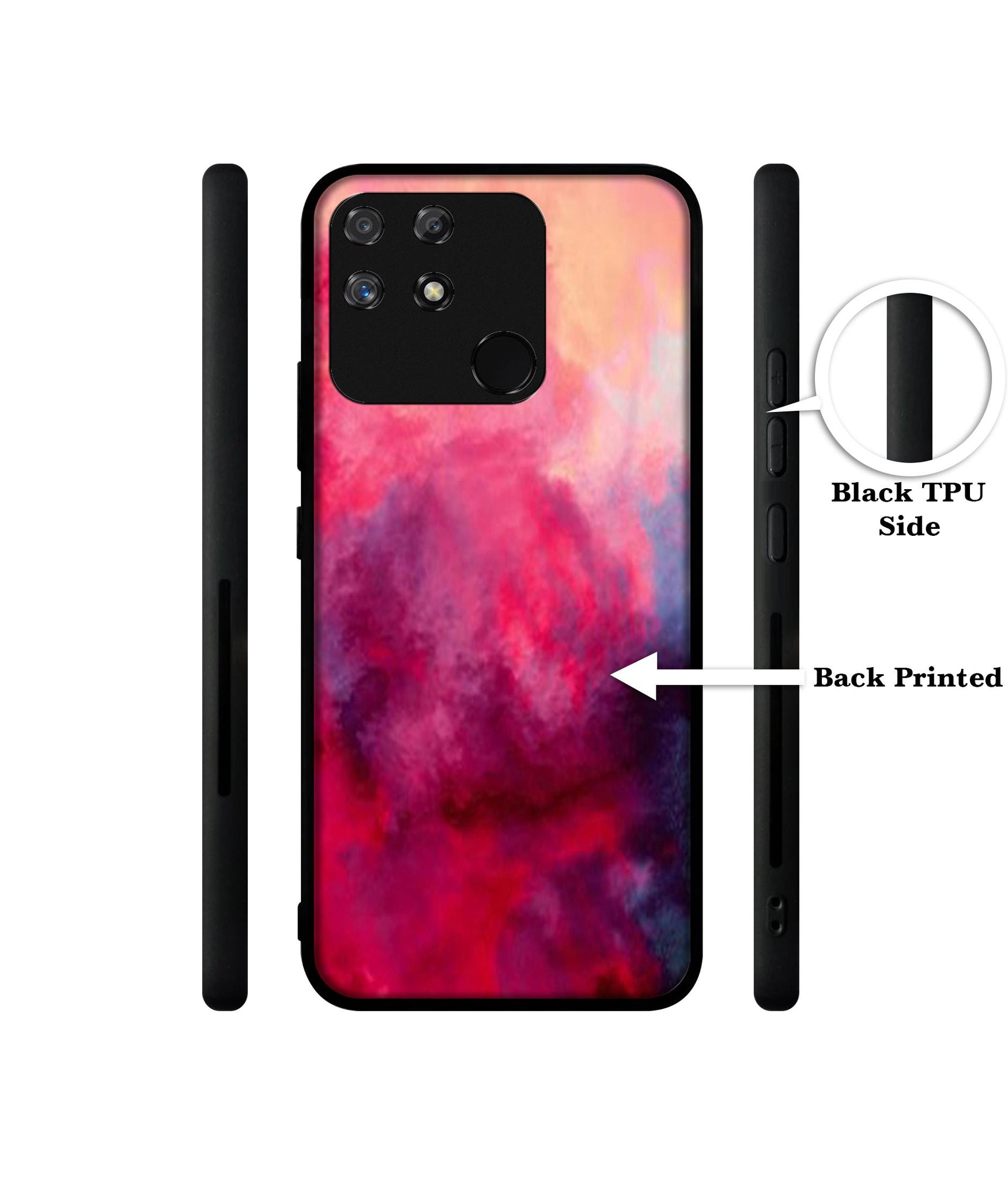 Holi Color Designer 2D Printed Back Case Cover for Realme Narzo 50A 4G