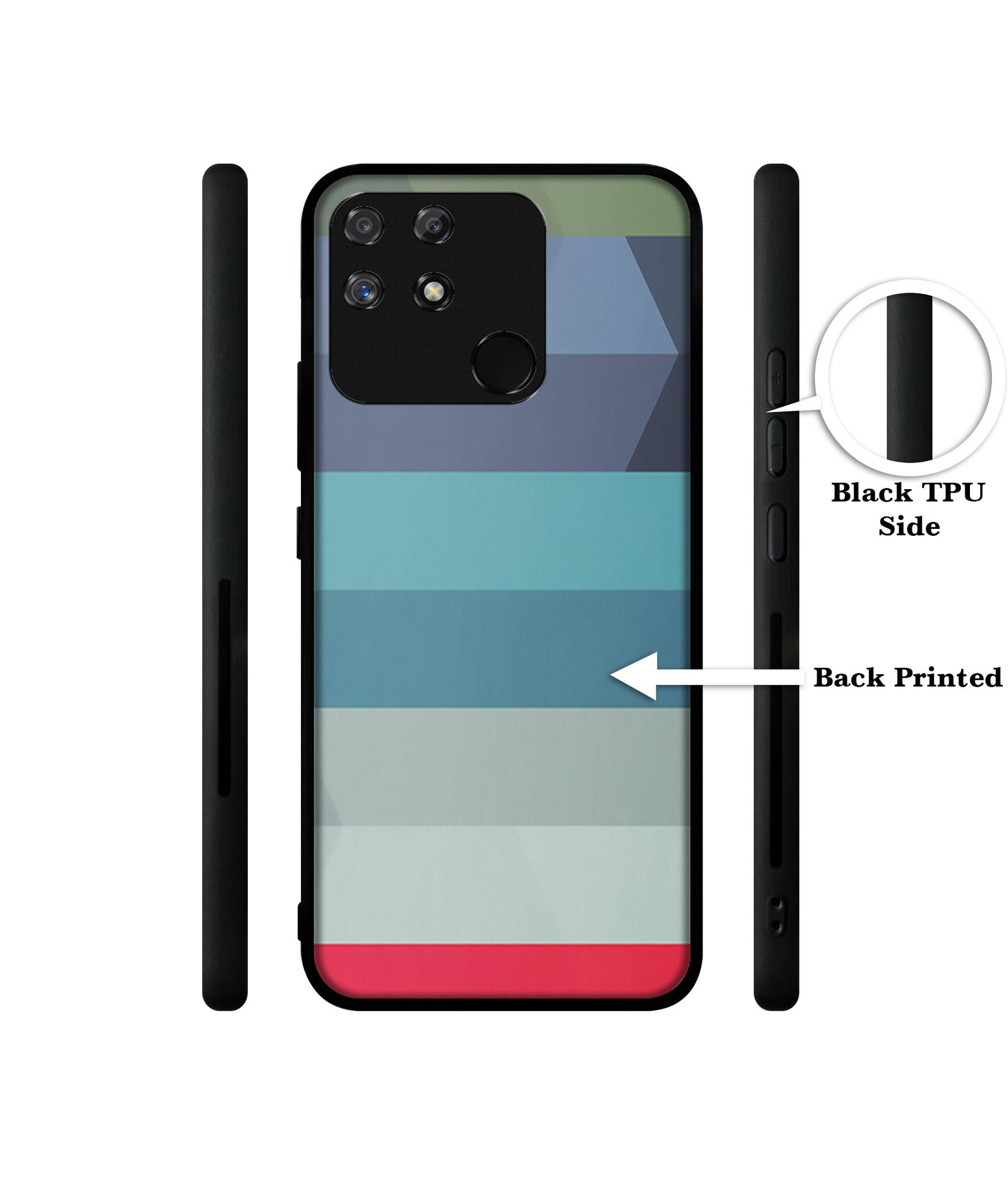 Colorful Lines Designer 2D Printed Back Case Cover for Realme Narzo 50A 4G