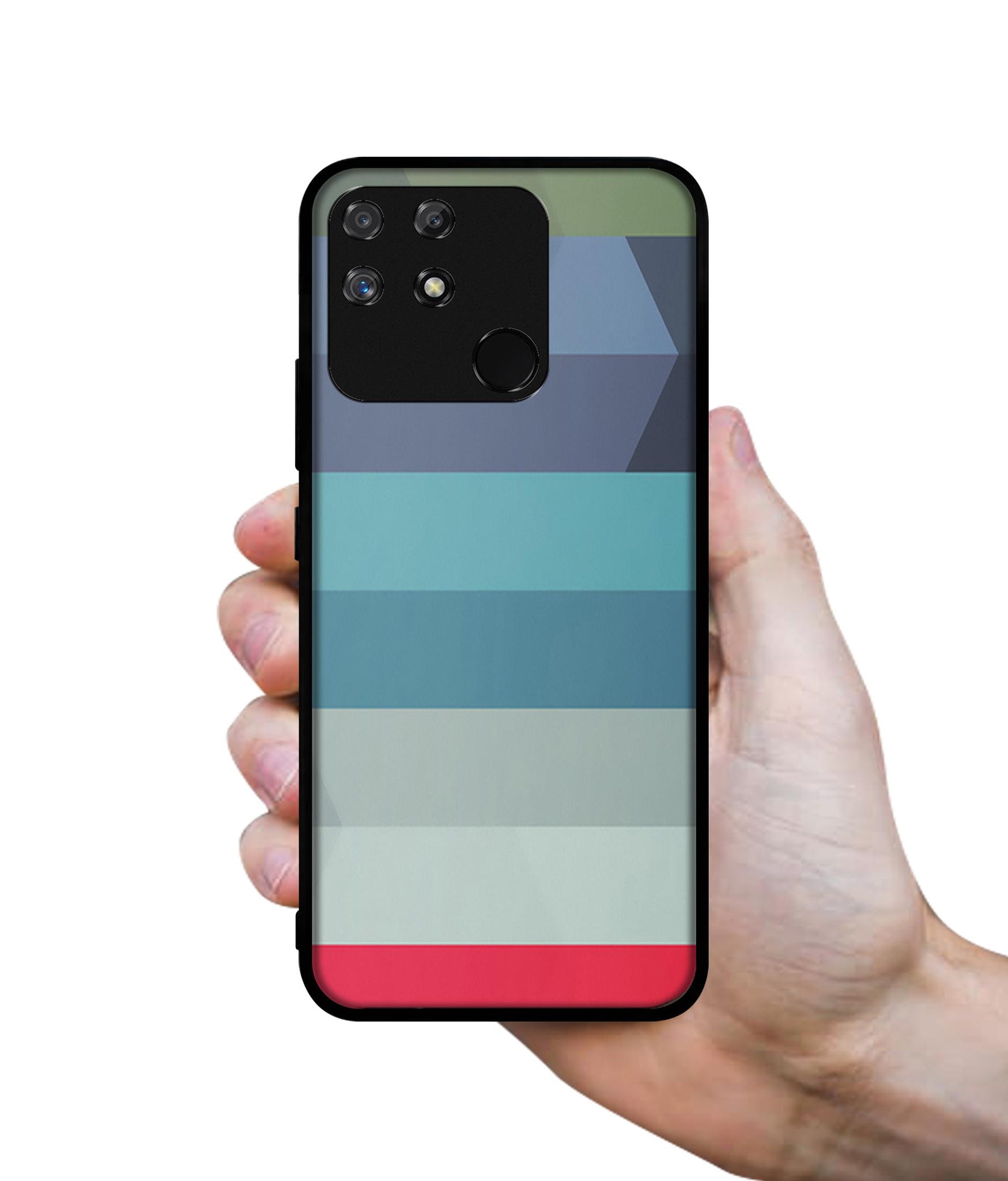 Colorful Lines Designer 2D Printed Back Case Cover for Realme Narzo 50A 4G