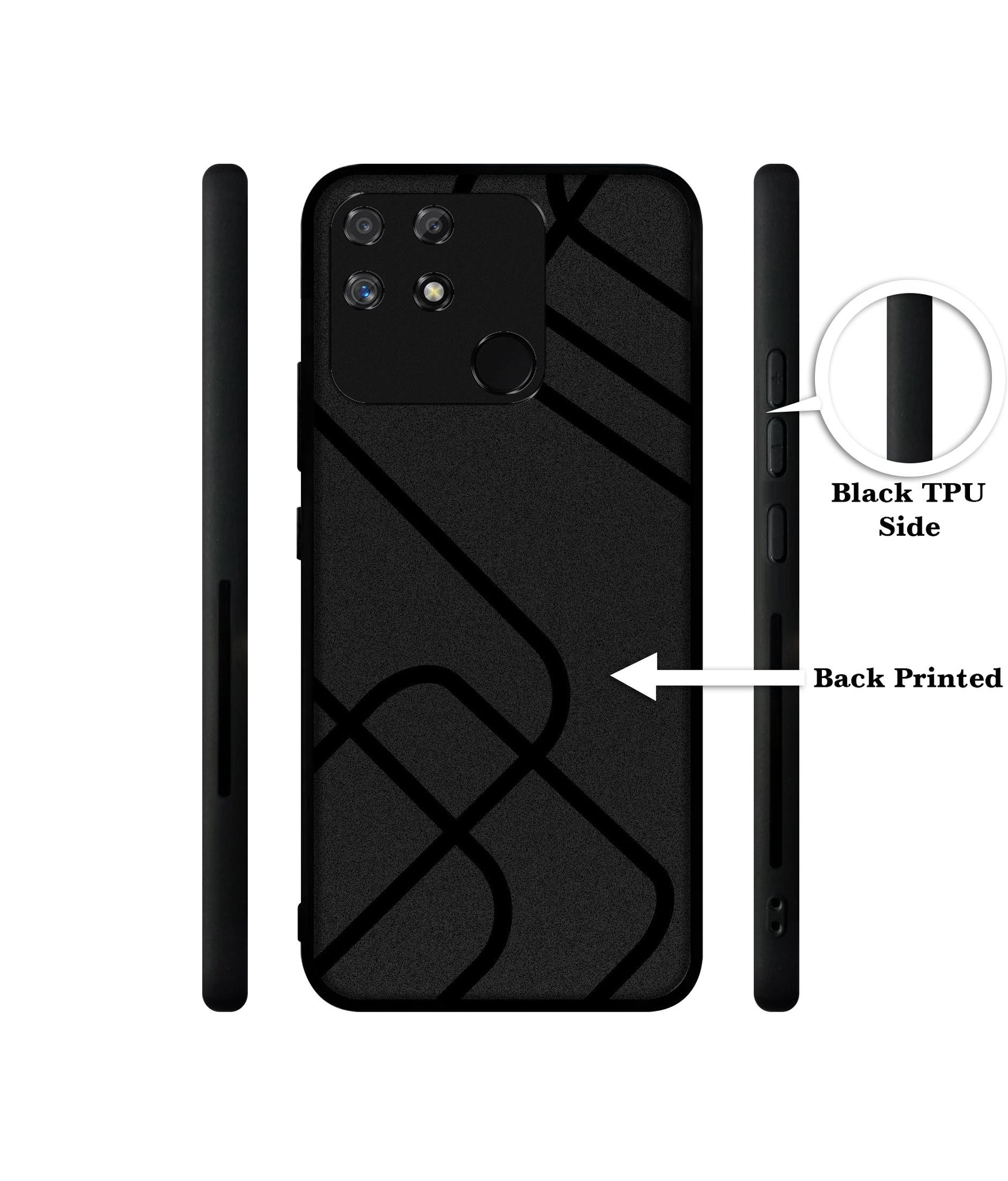 Zig / Zag Black Line Designer 2D Printed Back Case Cover for Realme Narzo 50A 4G