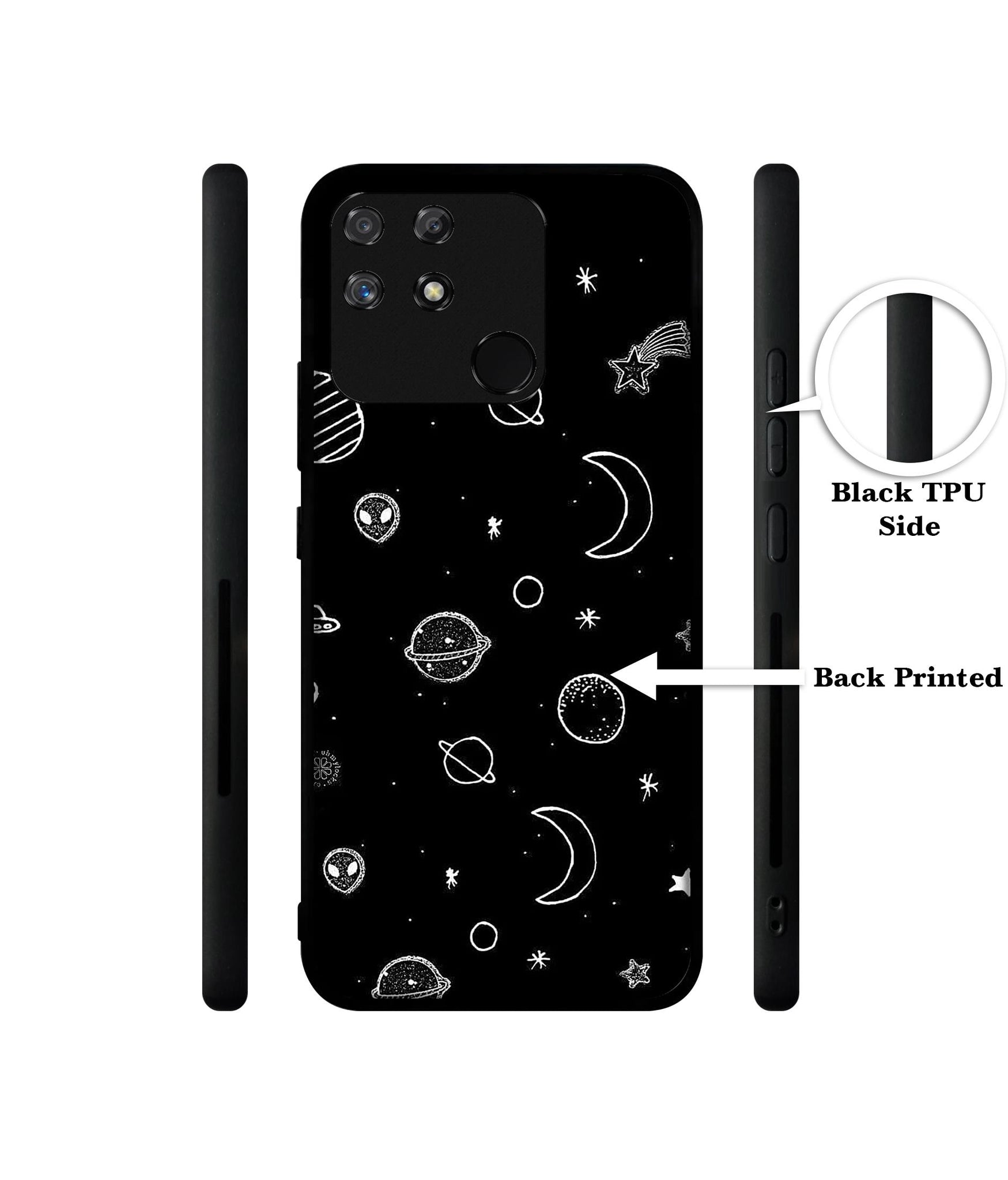 Space Stars Universe Designer 2D Printed Back Case Cover for Realme Narzo 50A 4G