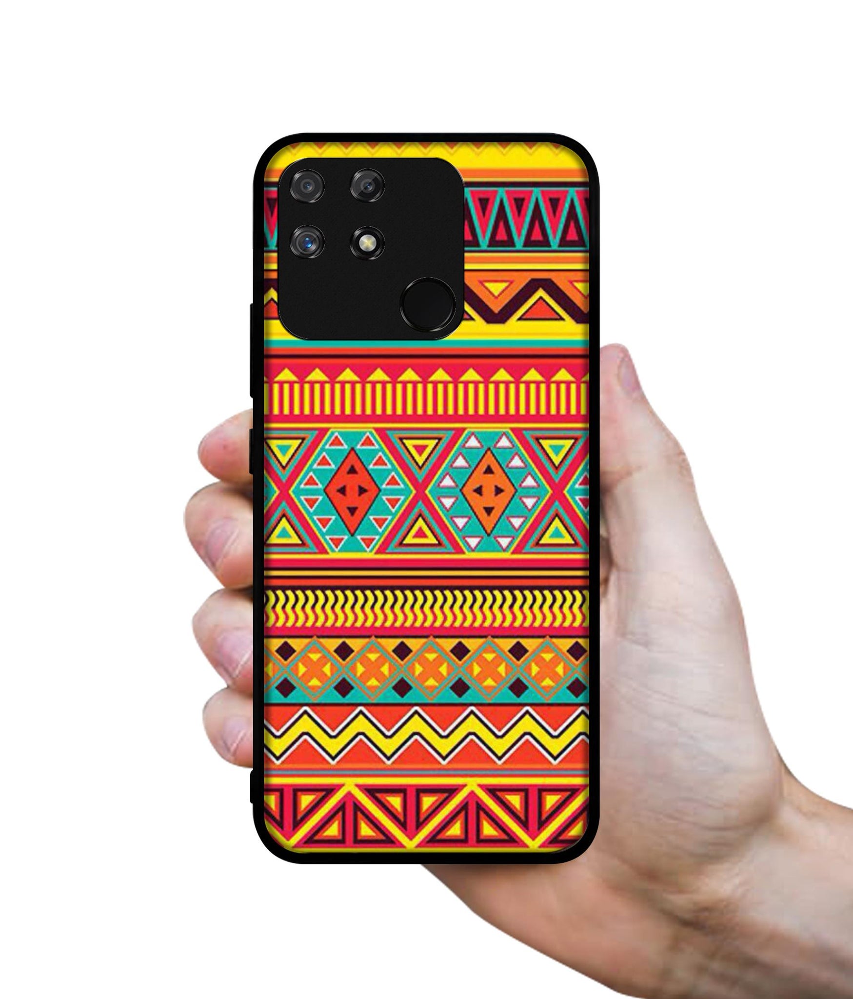Artistic Rangoli Designer 2D Printed Back Case Cover for Realme Narzo 50A 4G