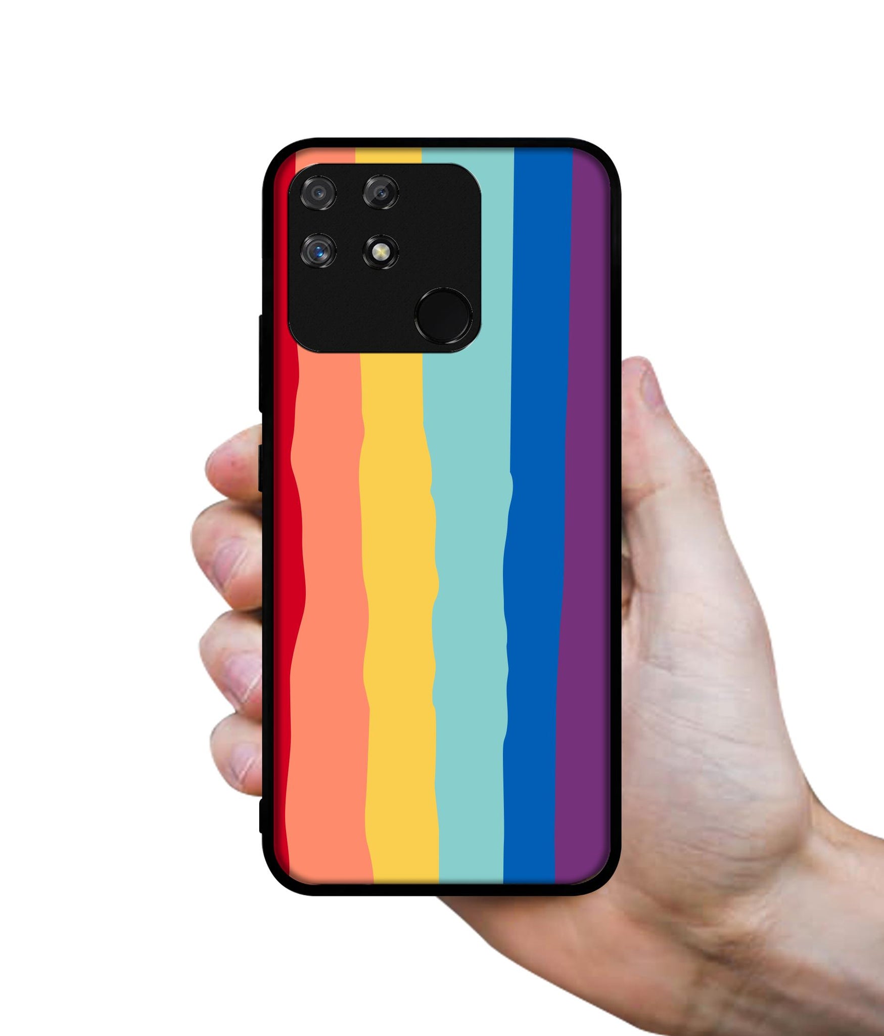 Rainbow Designer 2D Printed Back Case Cover for Realme Narzo 50A 4G