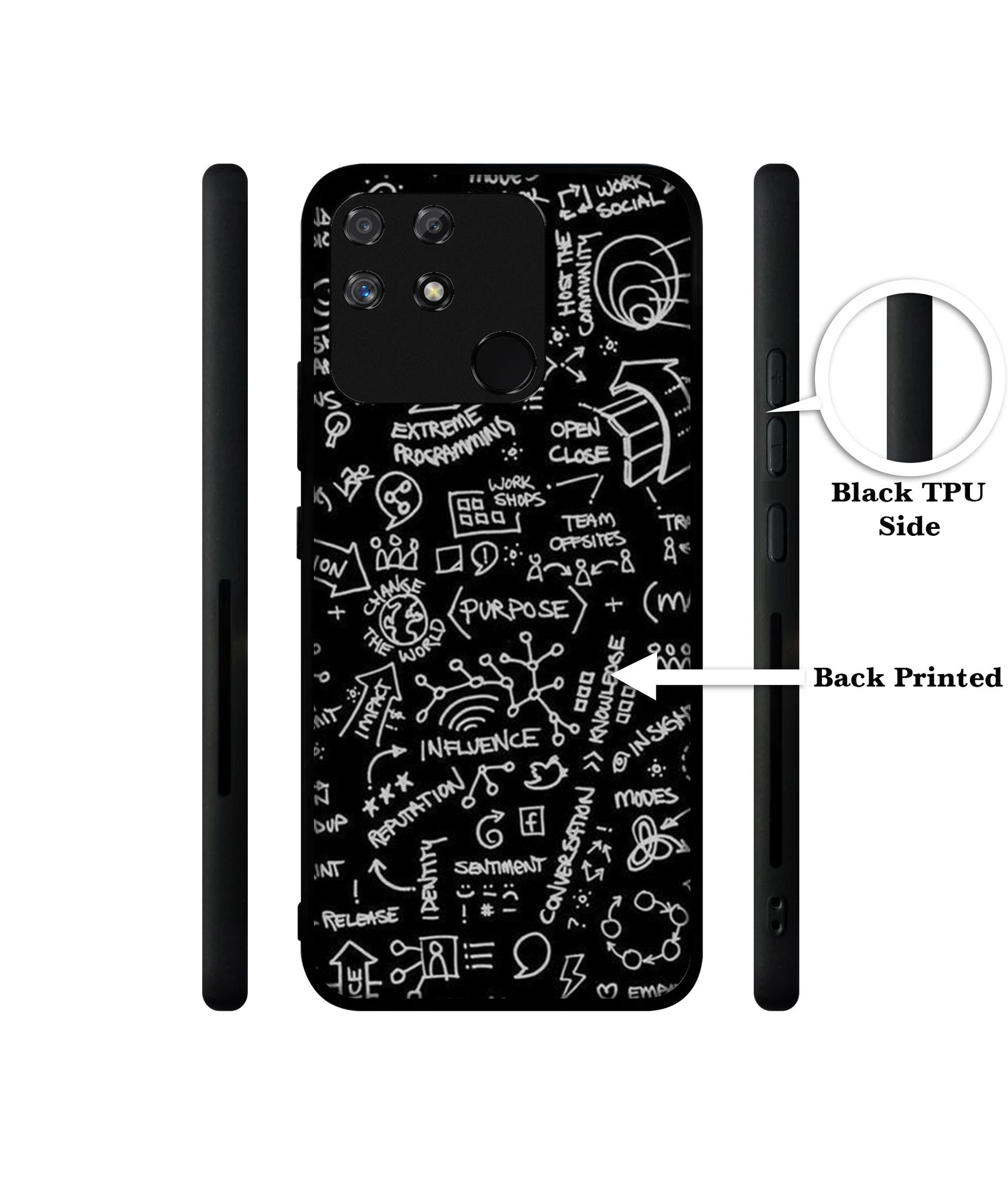 Formulas Designer 2D Printed Back Case Cover for Realme Narzo 50A 4G