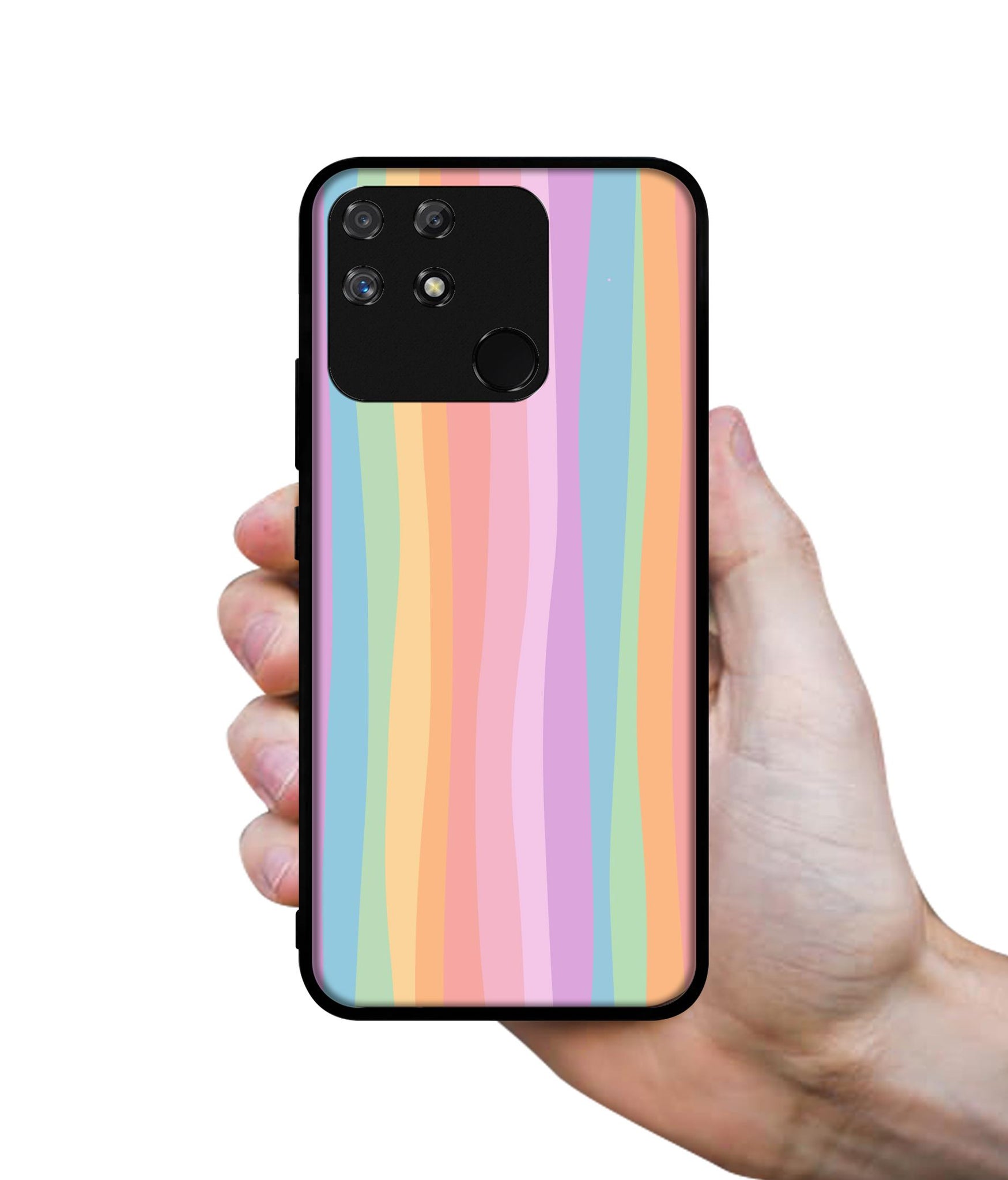 Cool Rainbow Designer 2D Printed Back Case Cover for Realme Narzo 50A 4G