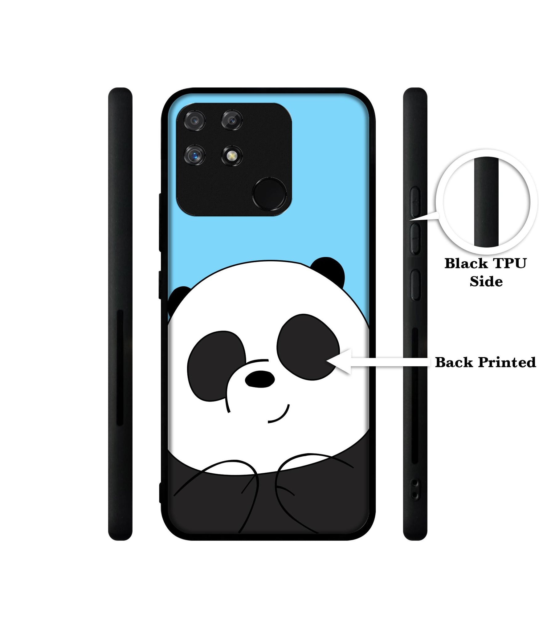 Cute Panda Designer 2D Printed Back Case Cover for Realme Narzo 50A 4G