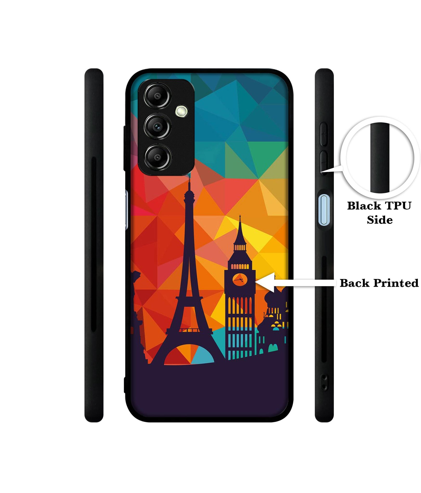 Colored Paris Designer 2D Printed Back Case Cover for Samsung Galaxy A14 5G / 4G