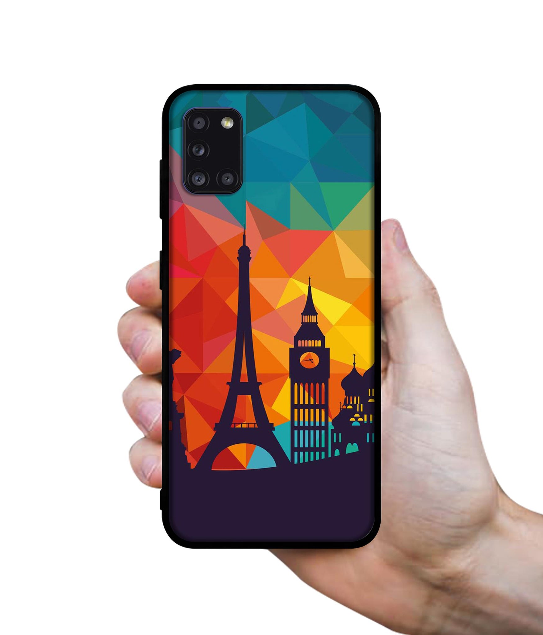 Colored Paris Designer 2D Printed Back Case Cover for Samsung Galaxy A31 4G