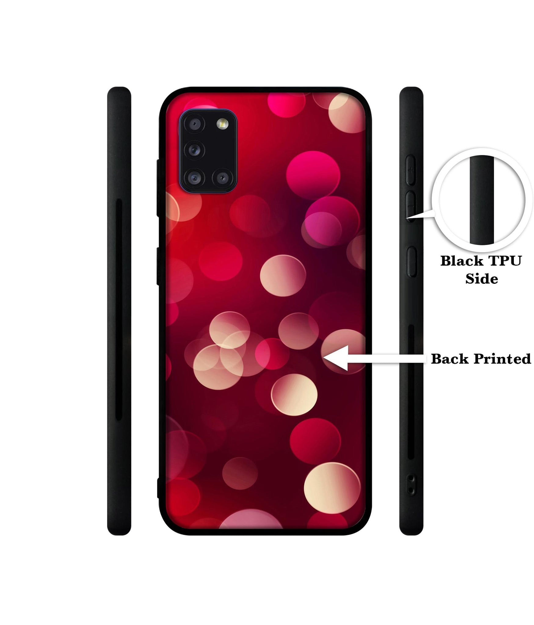 3D Circles Designer 2D Printed Back Case Cover for Samsung Galaxy A31 4G