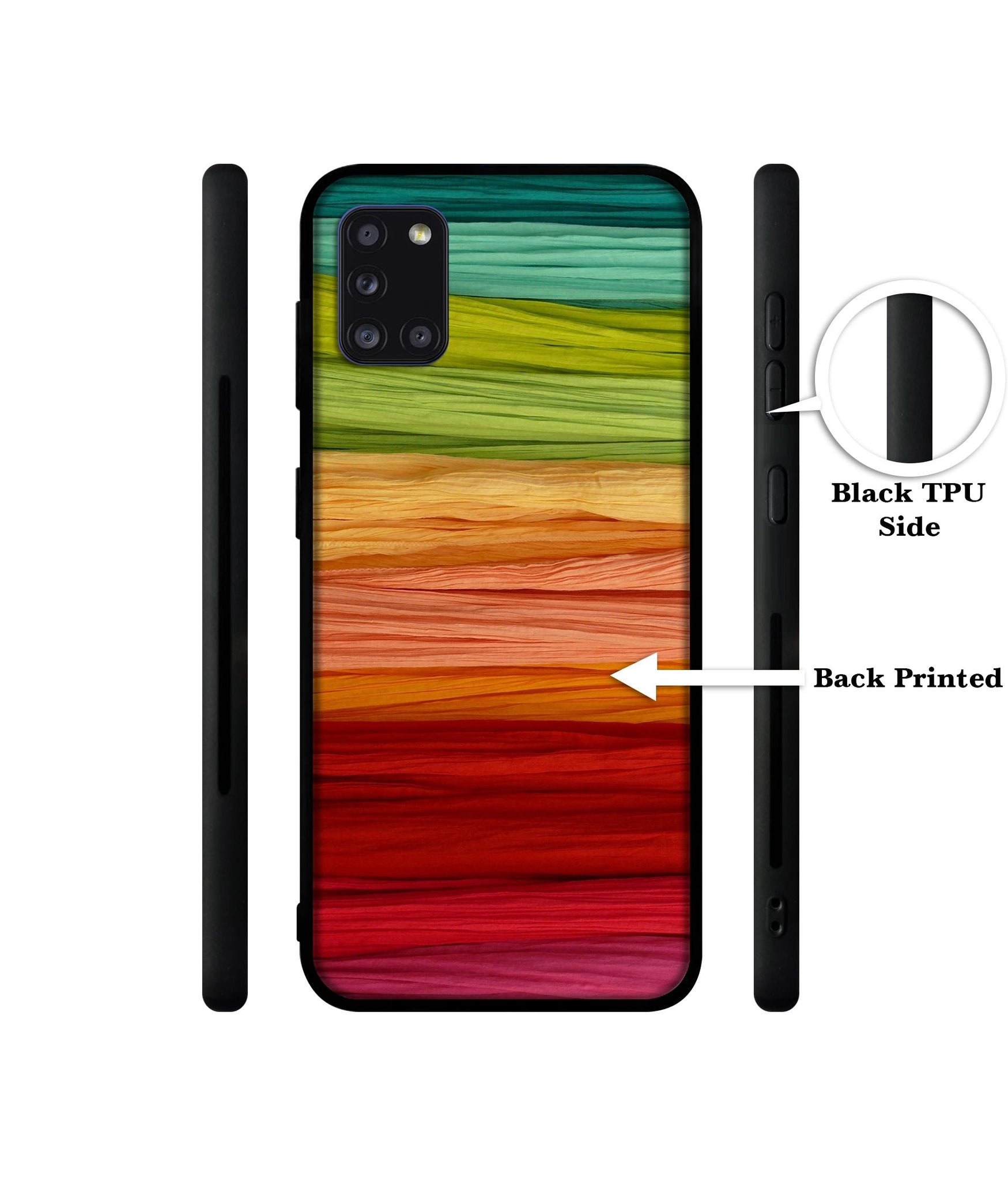 Colorful Thread Designer 2D Printed Back Case Cover for Samsung Galaxy A31 4G
