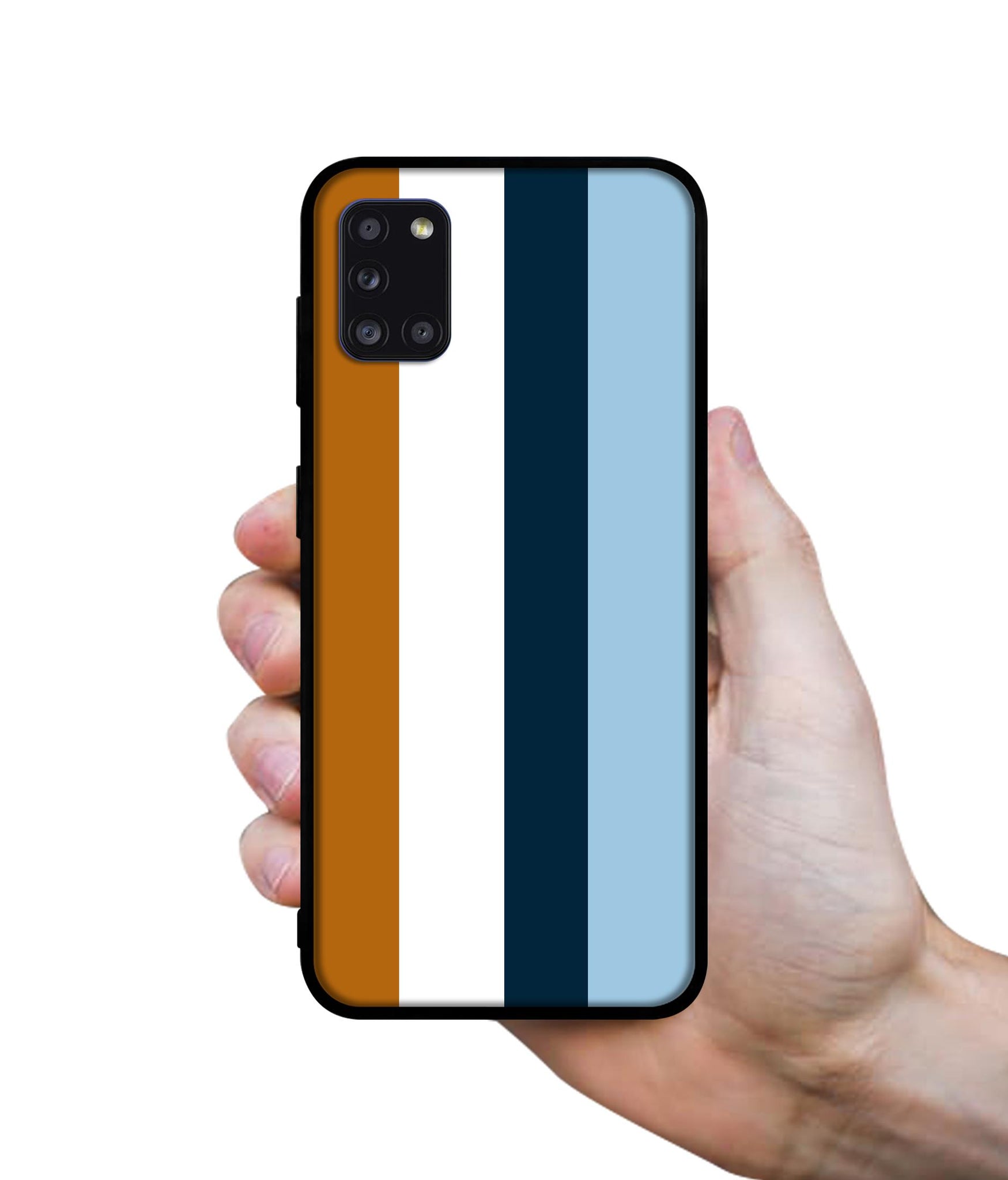 Color Stripes Designer 2D Printed Back Case Cover for Samsung Galaxy A31 4G