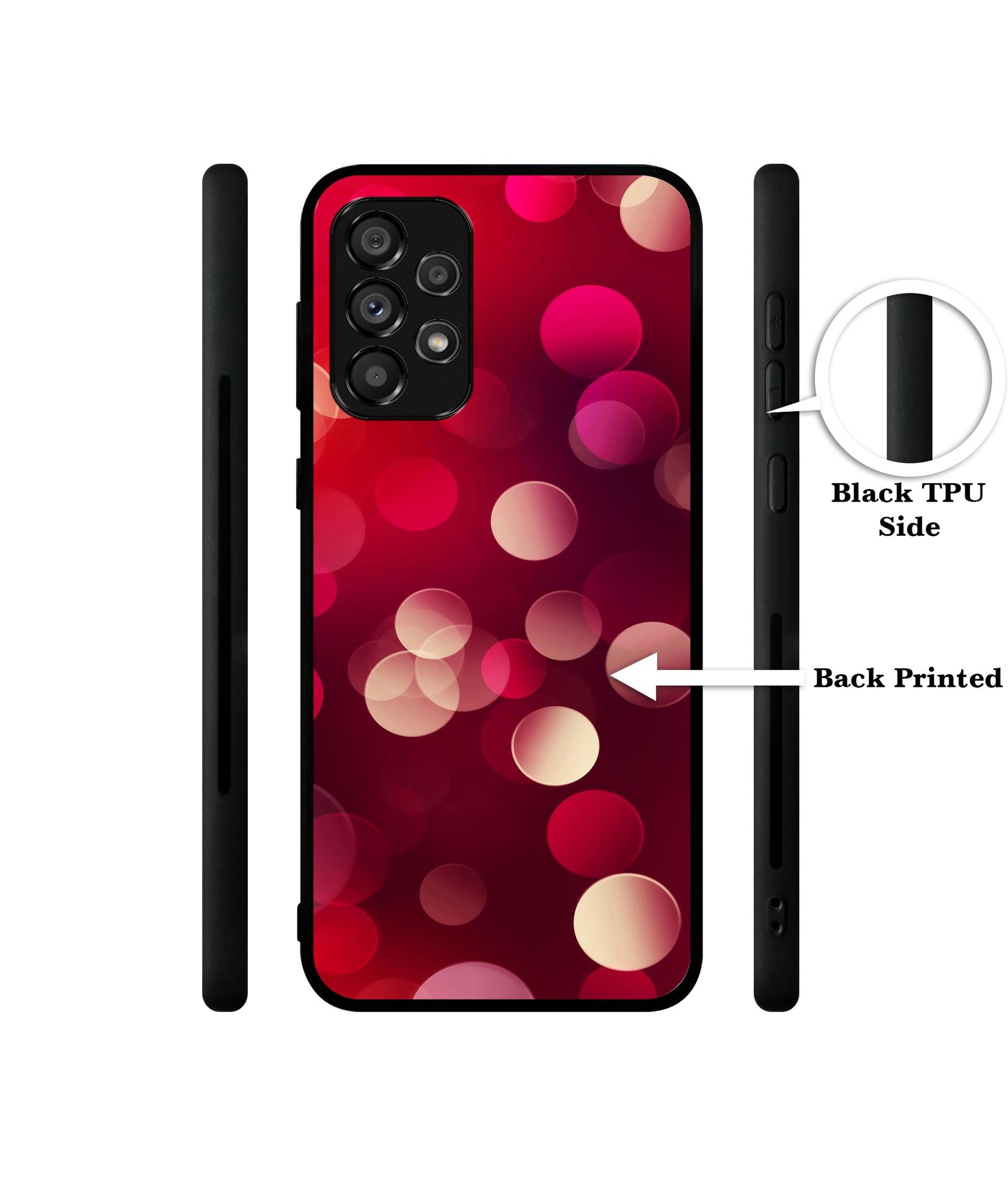 3D Circles Designer 2D Printed Back Case Cover for Samsung Galaxy A73 5G