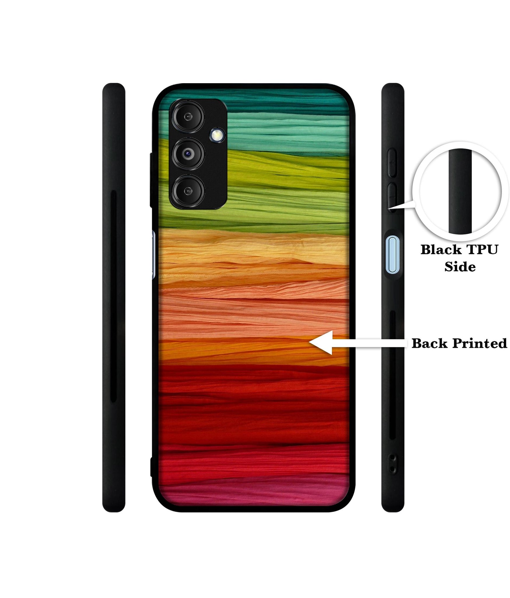 Colorful Thread Designer 2D Printed Back Case Cover for Samsung Galaxy M14 5G
