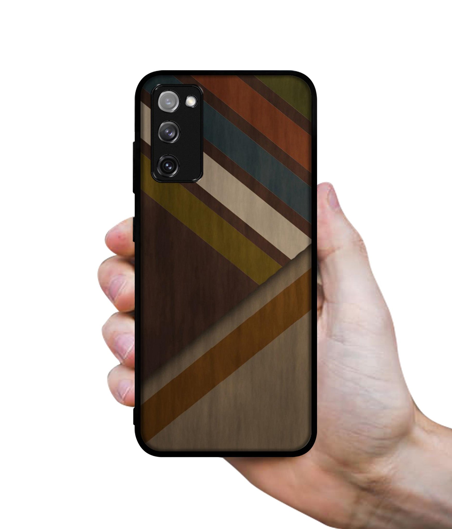Colorful Wooden Pattern Designer 2D Printed Back Case Cover for Samsung Galaxy S20 FE 5G / 4G