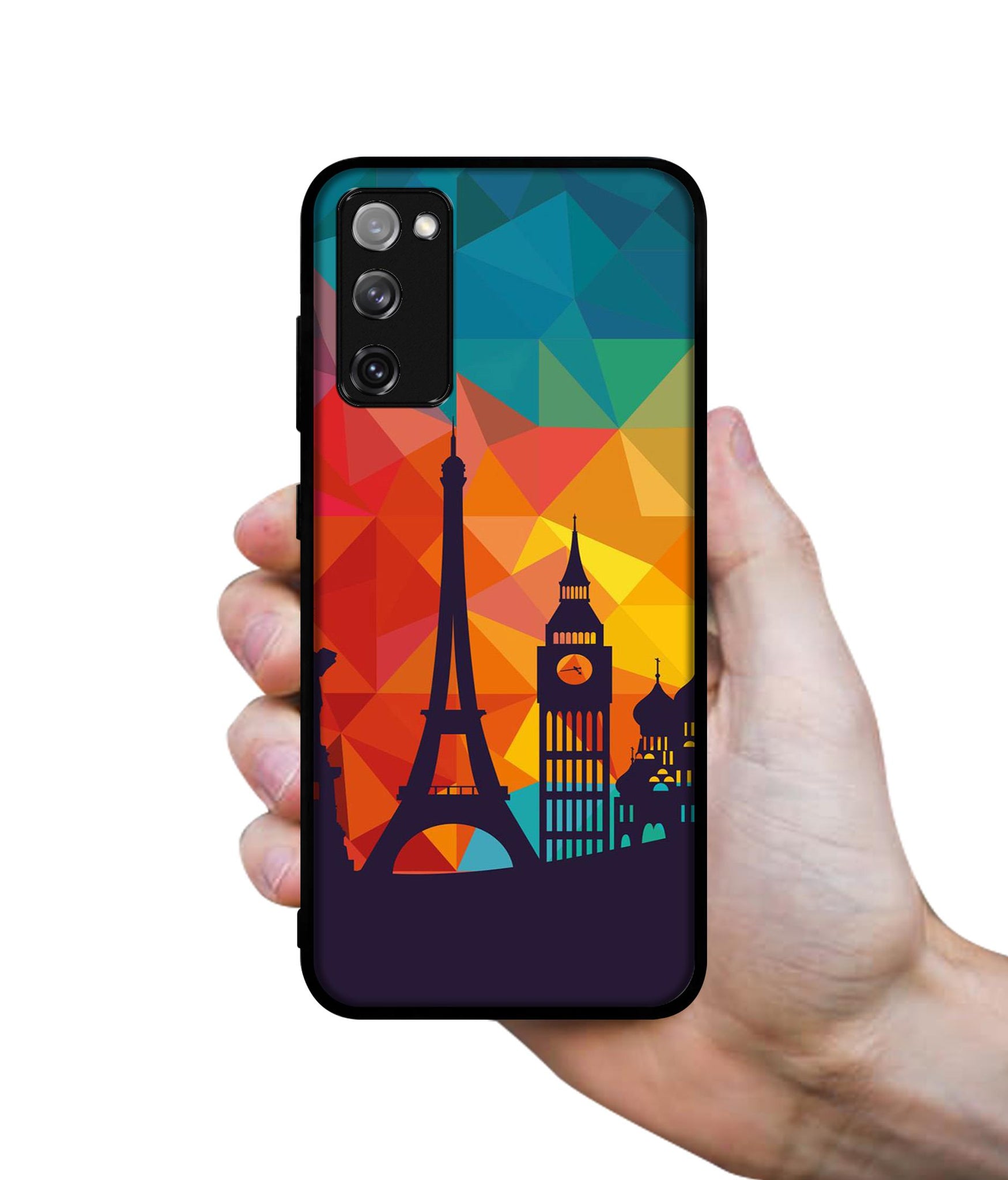 Colored Paris Designer 2D Printed Back Case Cover for Samsung Galaxy S20 FE 5G / 4G