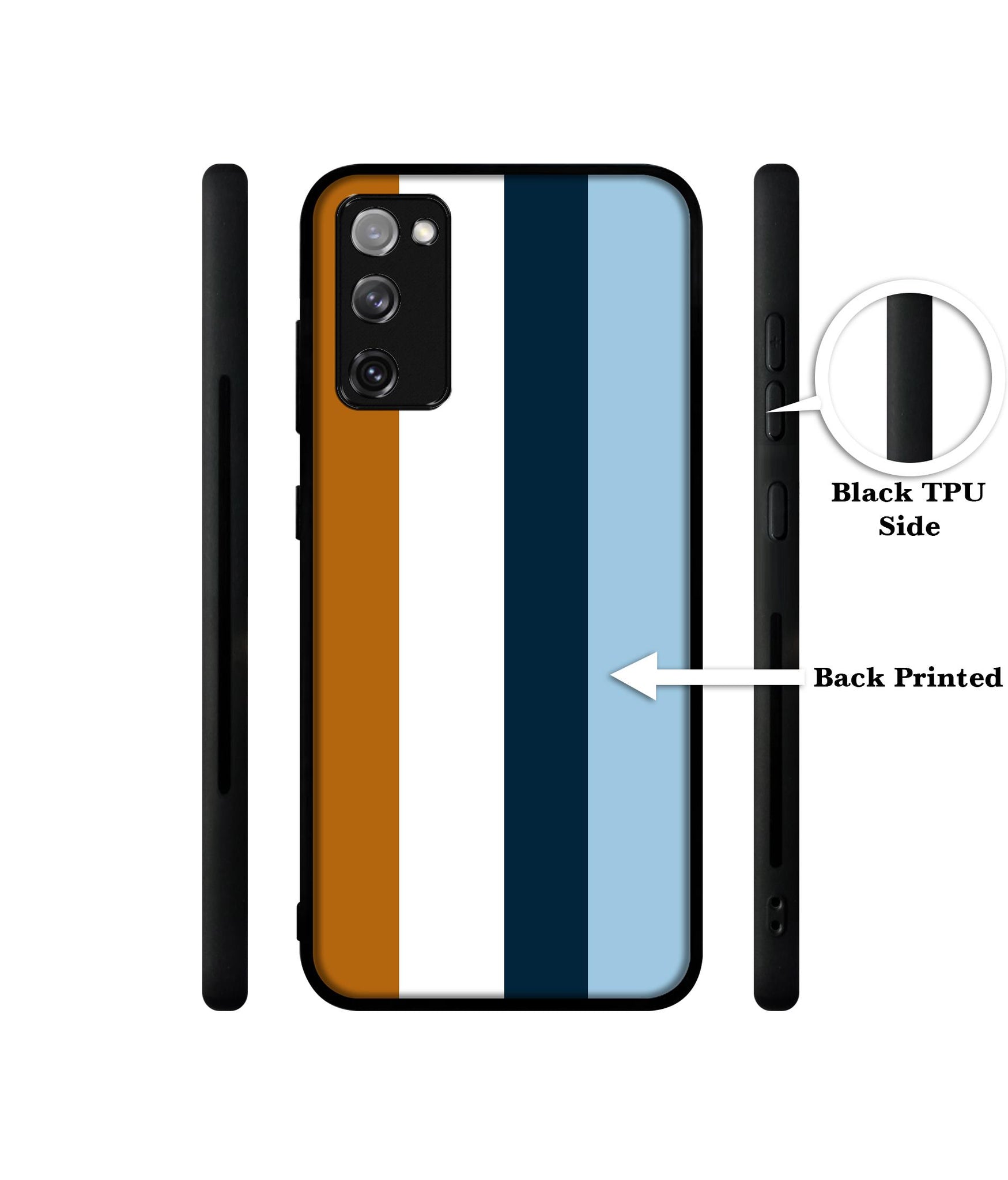 Color Stripes Designer 2D Printed Back Case Cover for Samsung Galaxy S20 FE 5G / 4G