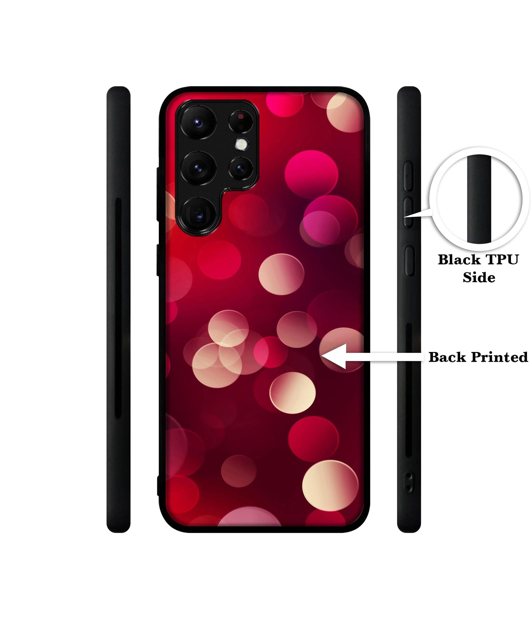 3D Circles Designer 2D Printed Back Case Cover for Samsung Galaxy S22 Ultra 5G