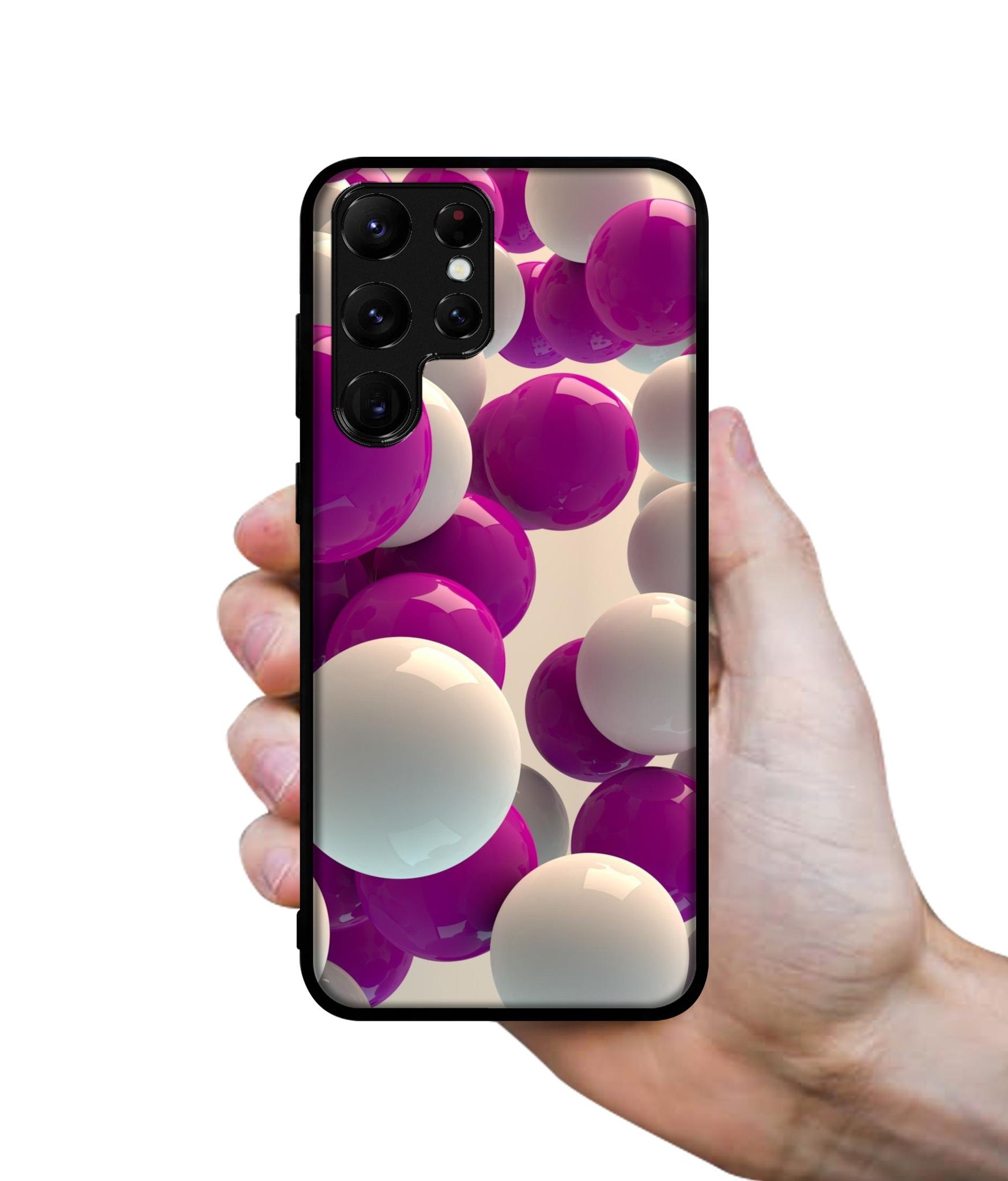 3D Balloons Designer 2D Printed Back Case Cover for Samsung Galaxy S22 Ultra 5G