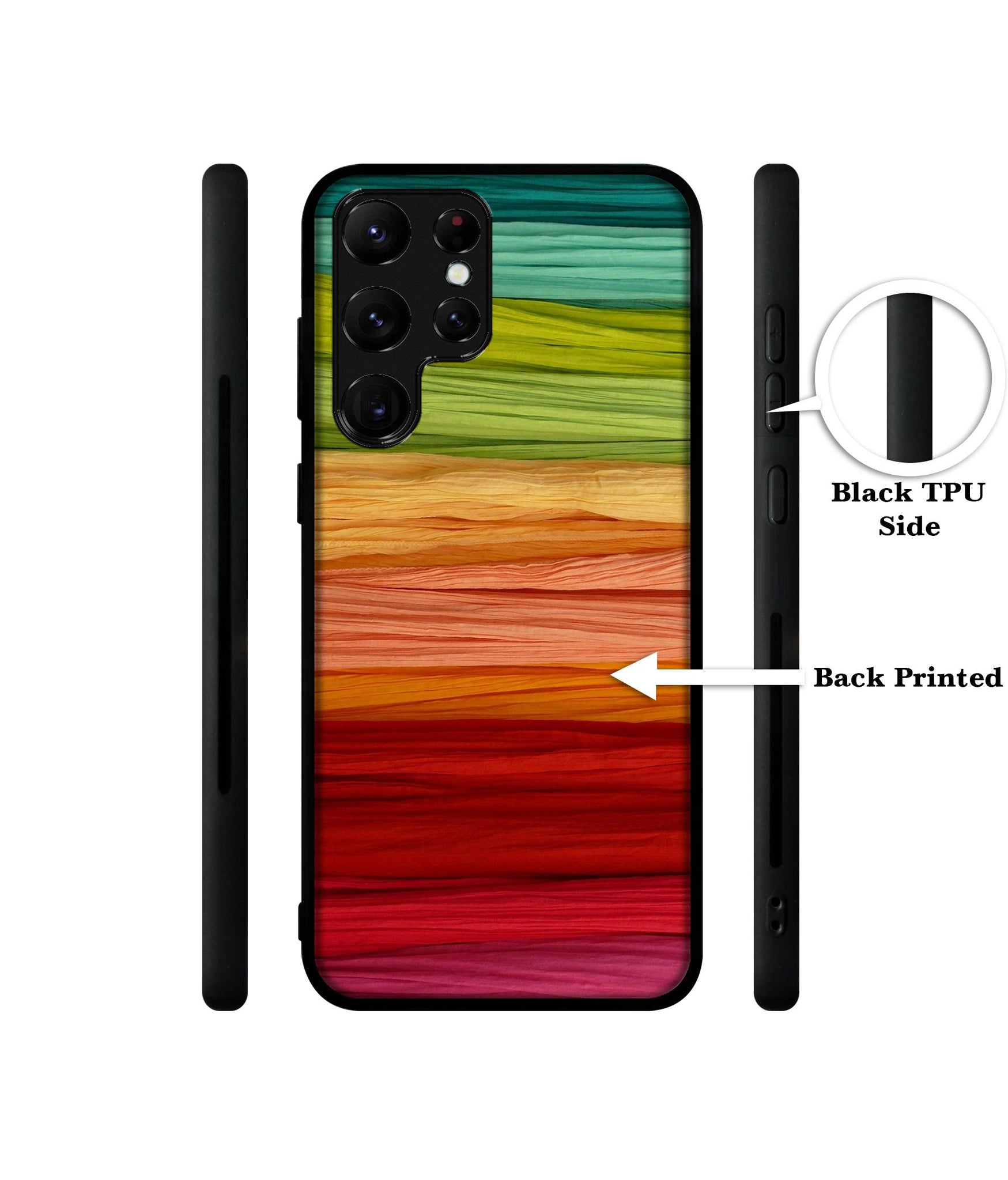 Colorful Thread Designer 2D Printed Back Case Cover for Samsung Galaxy S22 Ultra 5G