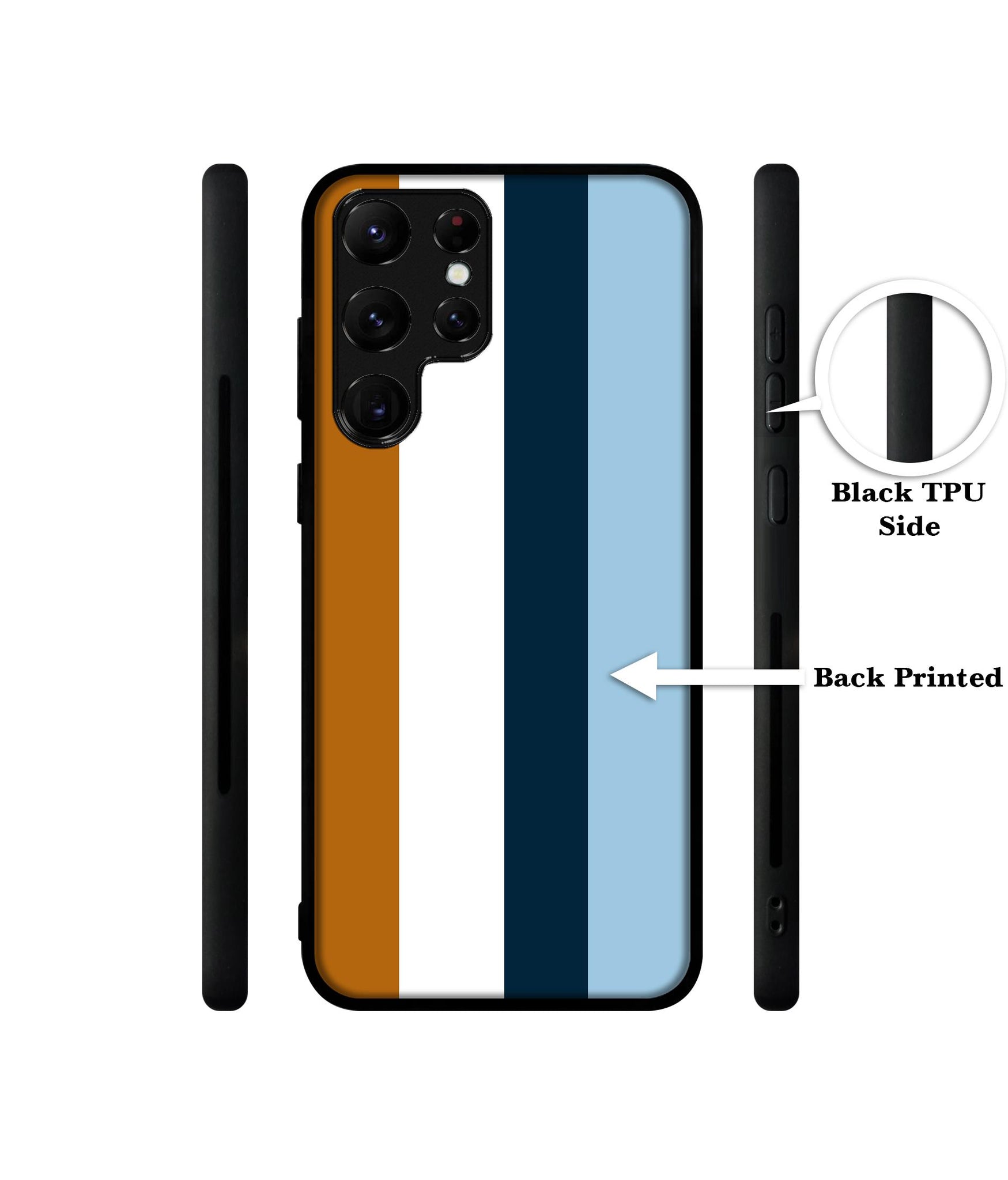 Color Stripes Designer 2D Printed Back Case Cover for Samsung Galaxy S22 Ultra 5G