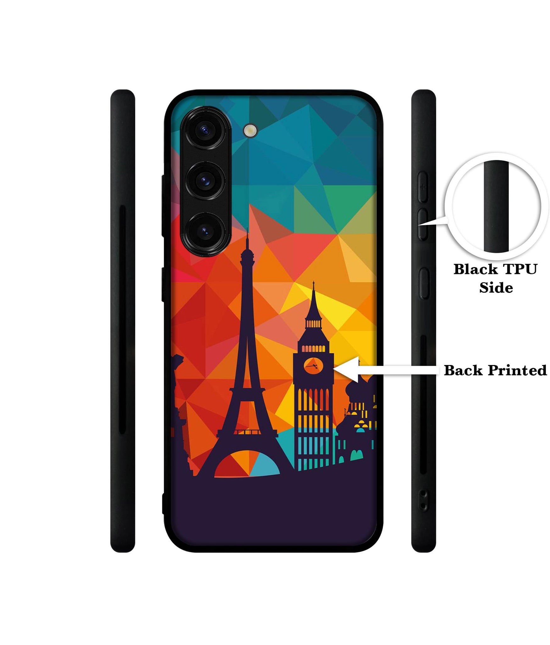 Colored Paris Designer 2D Printed Back Case Cover for Samsung Galaxy S23 5G