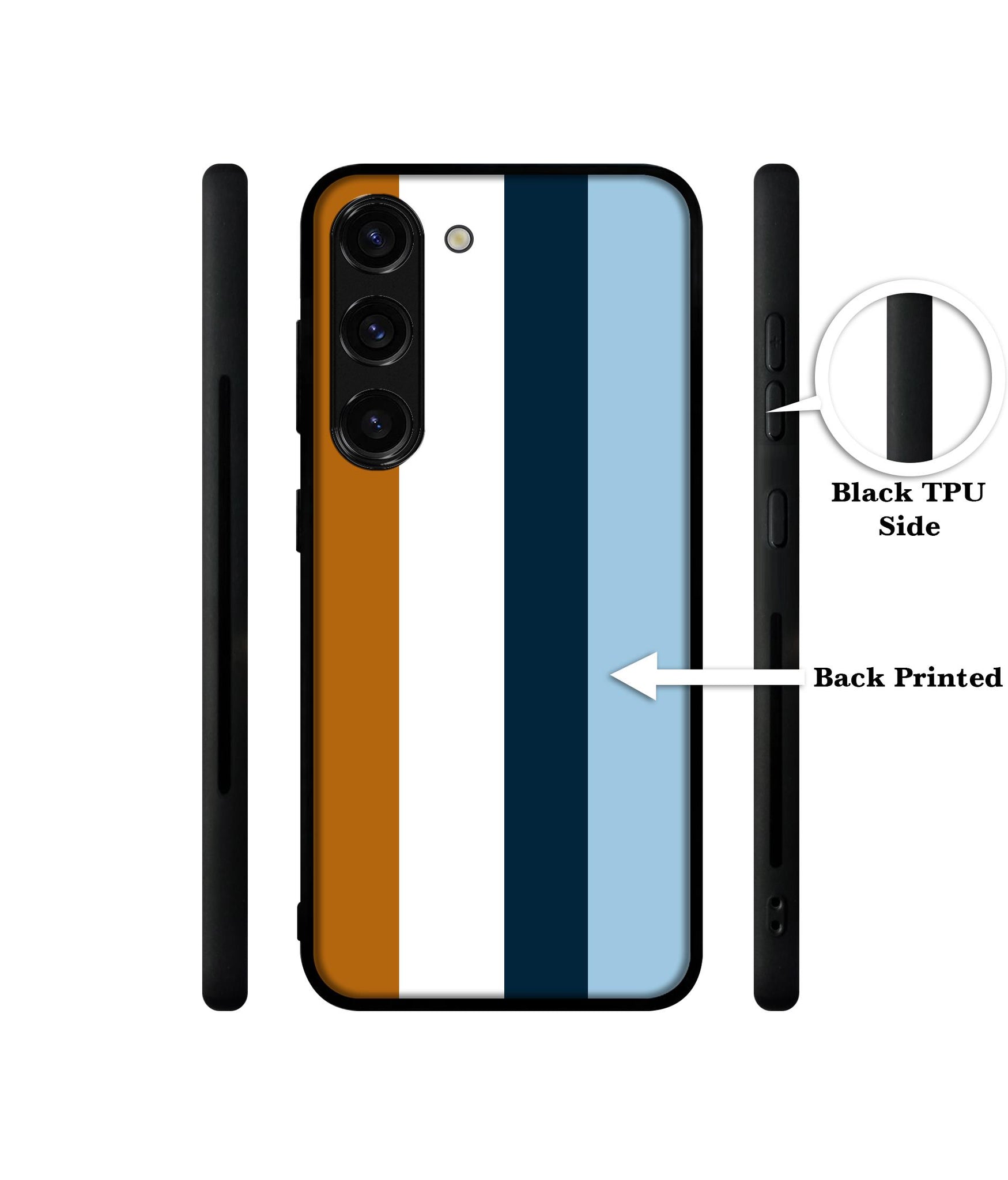 Color Stripes Designer 2D Printed Back Case Cover for Samsung Galaxy S23 5G