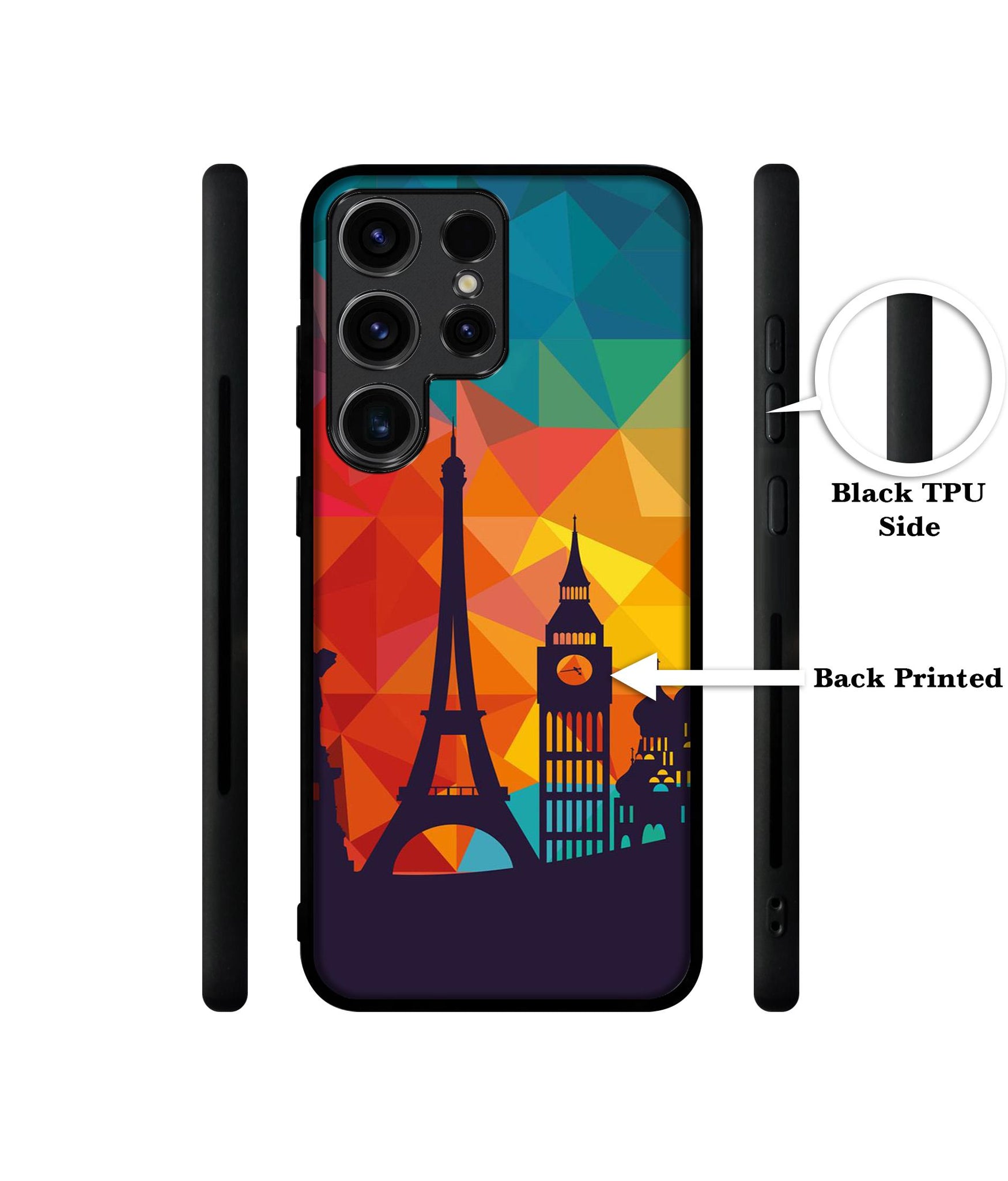 Colored Paris Designer 2D Printed Back Case Cover for Samsung Galaxy S23 Ultra 5G