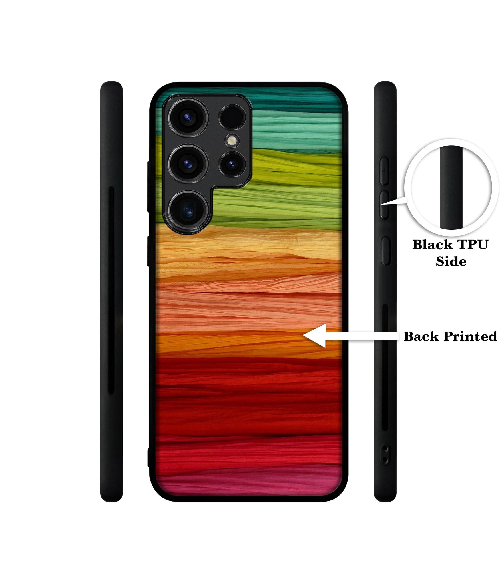 Colorful Thread Designer 2D Printed Back Case Cover for Samsung Galaxy S23 Ultra 5G