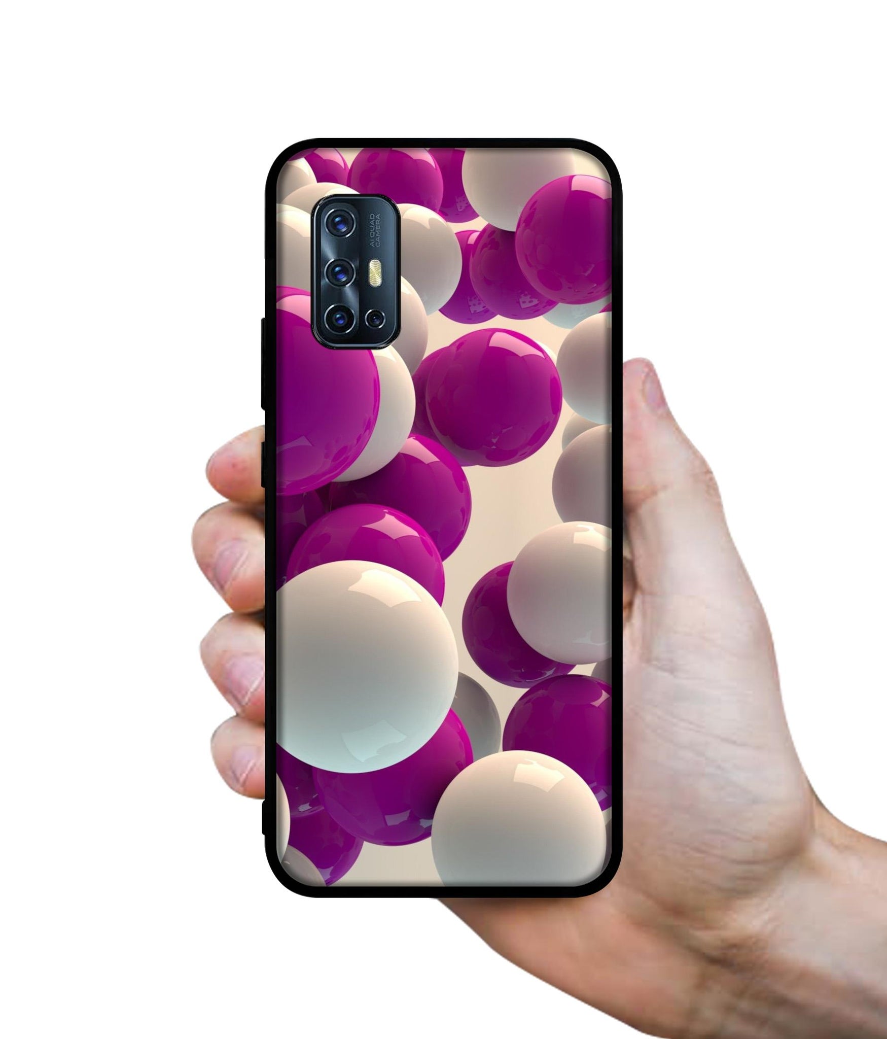 3D Balloons Designer 2D Printed Back Case Cover for Vivo V17 4G / V19 Neo 4G