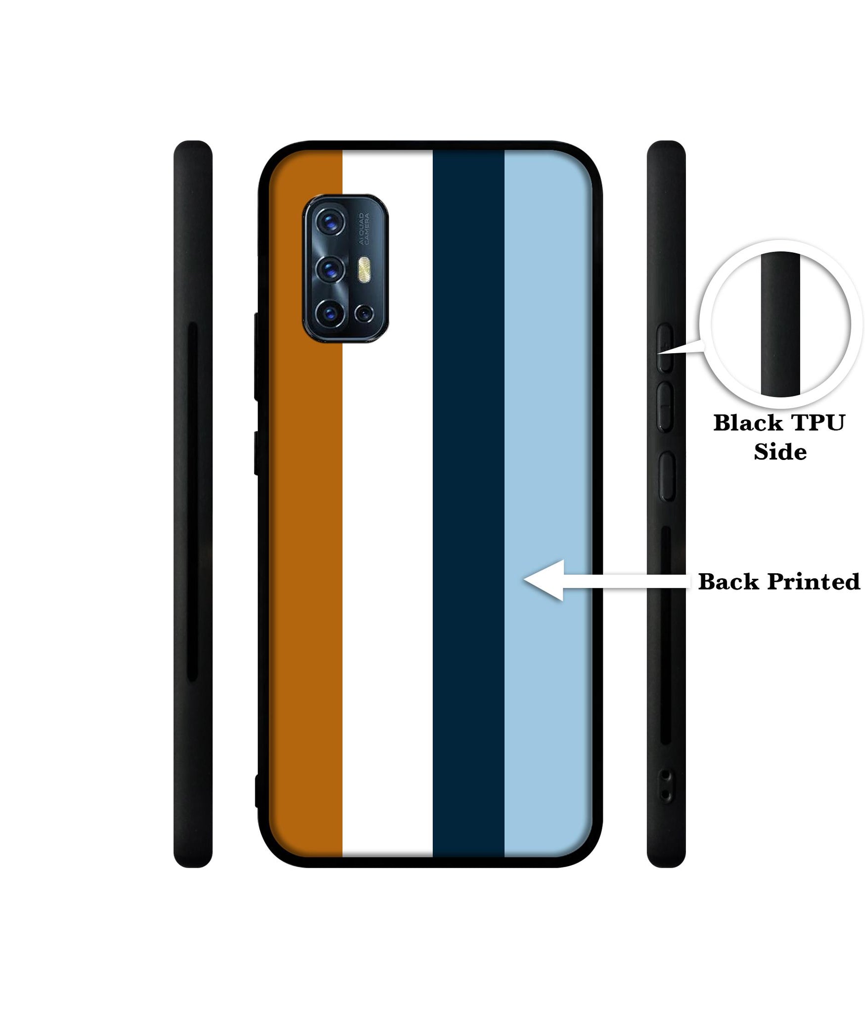 Color Stripes Designer 2D Printed Back Case Cover for Vivo V17 4G / V19 Neo 4G