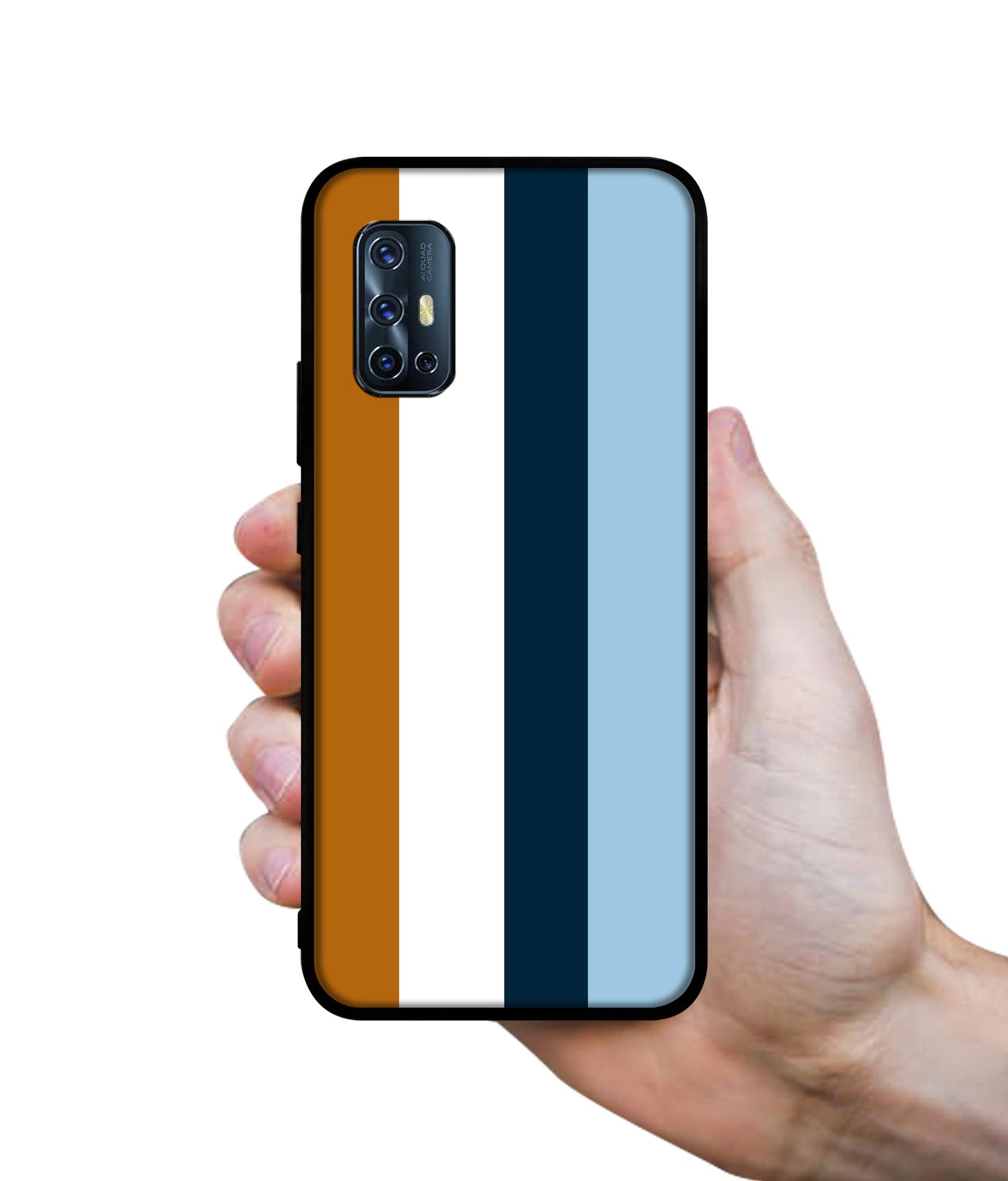 Color Stripes Designer 2D Printed Back Case Cover for Vivo V17 4G / V19 Neo 4G