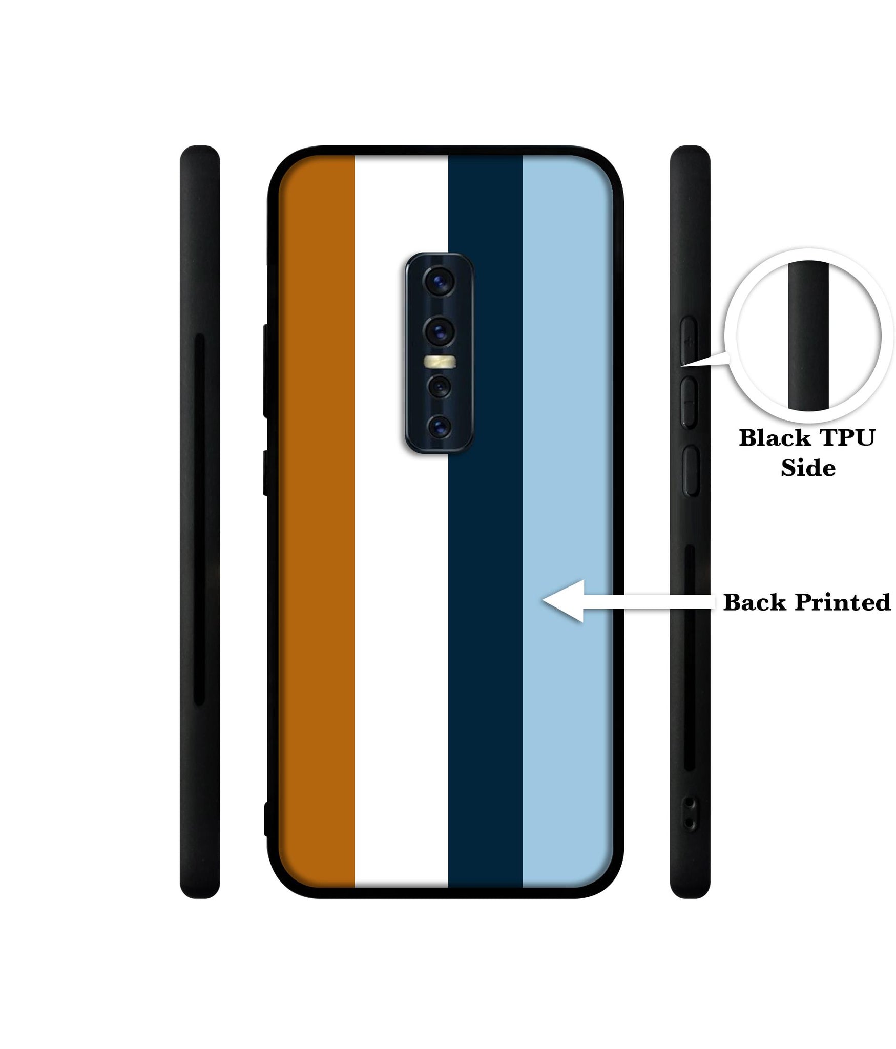 Color Stripes Designer 2D Printed Back Case Cover for Vivo V17 Pro 4G