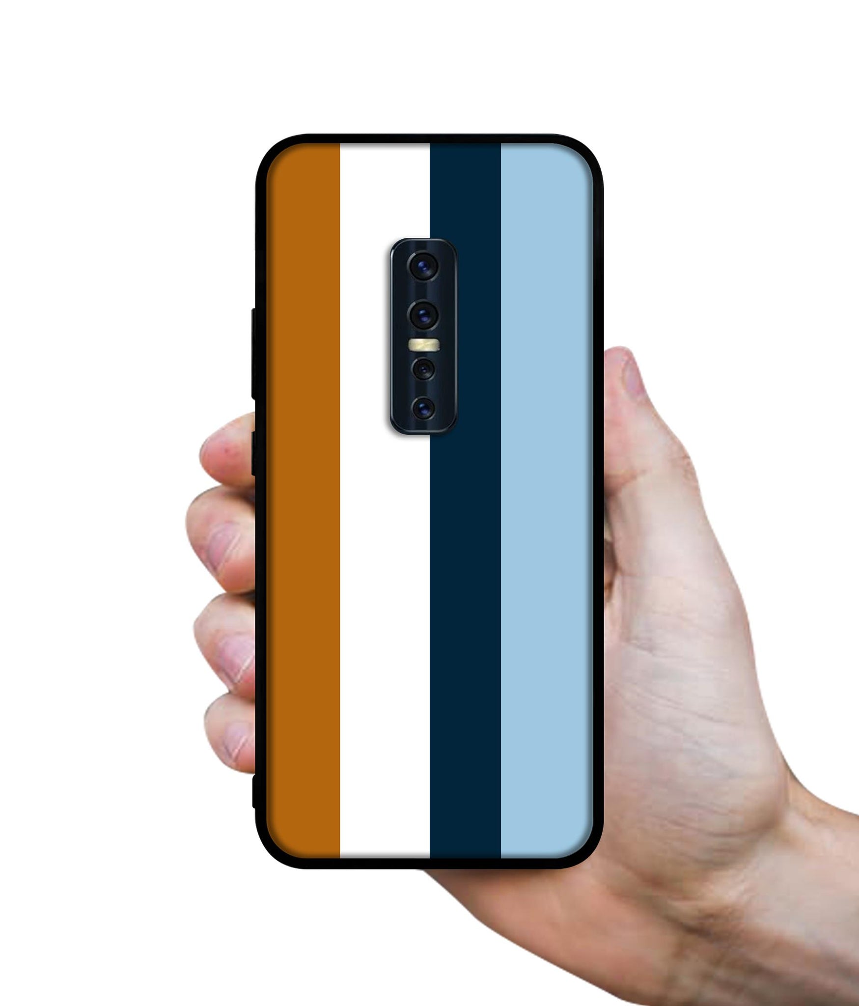 Color Stripes Designer 2D Printed Back Case Cover for Vivo V17 Pro 4G