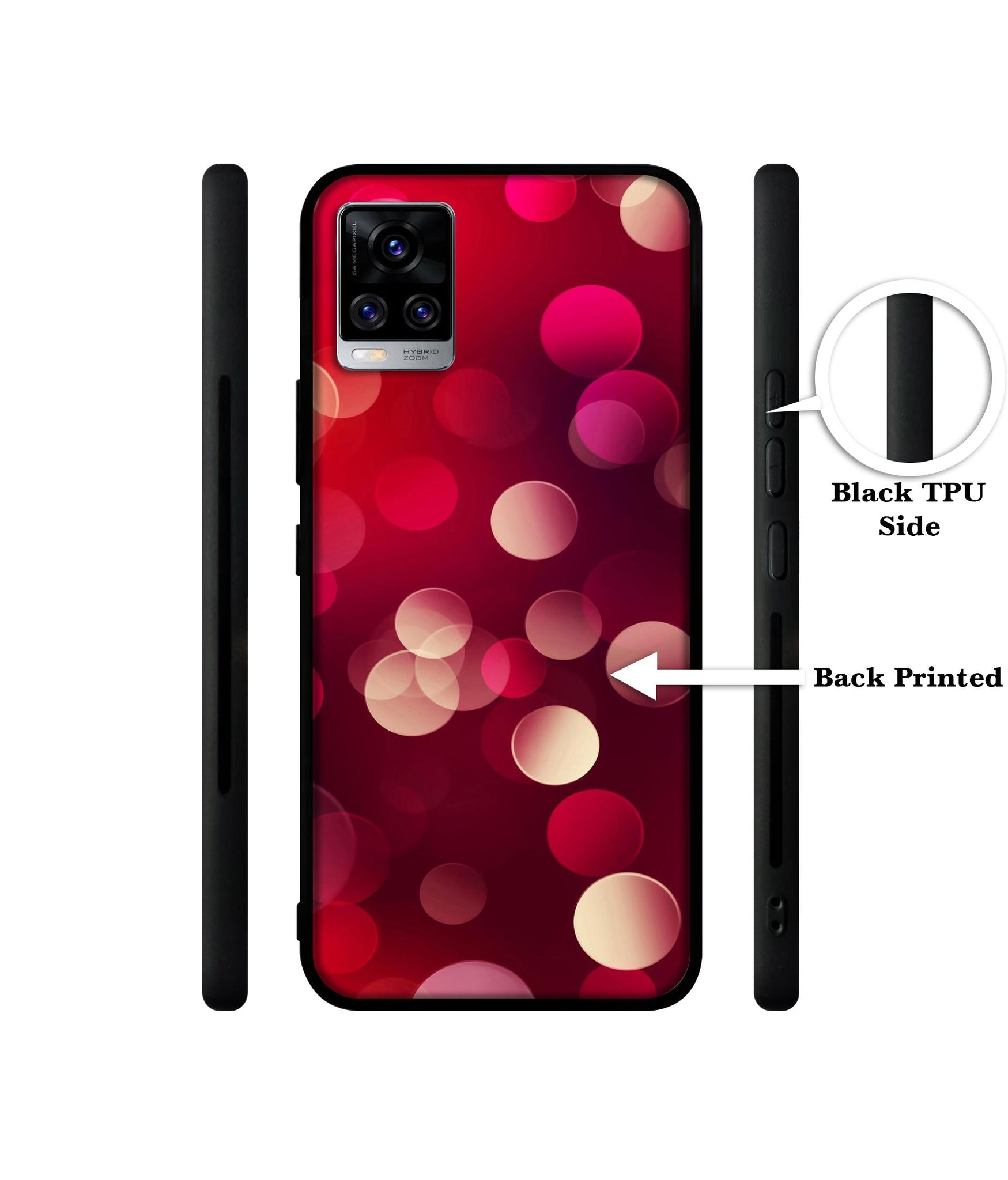 3D Circles Designer 2D Printed Back Case Cover for Vivo V20 Pro 5G