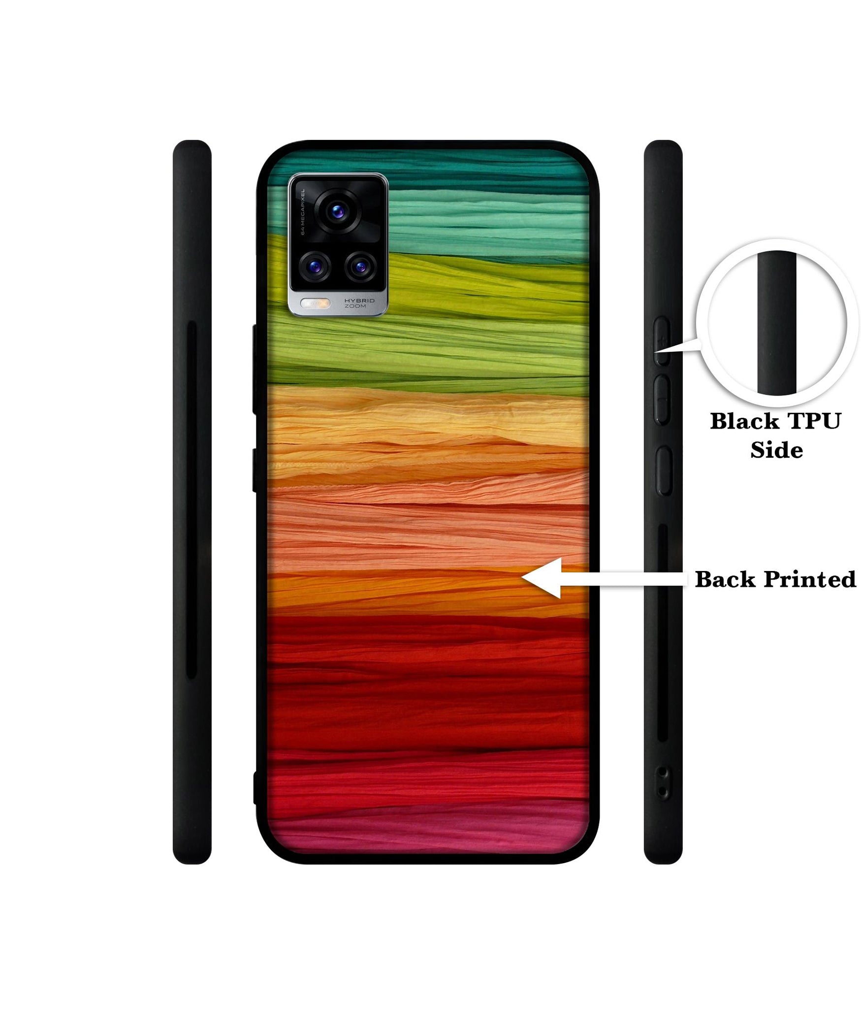 Colorful Thread Designer 2D Printed Back Case Cover for Vivo V20 Pro 5G