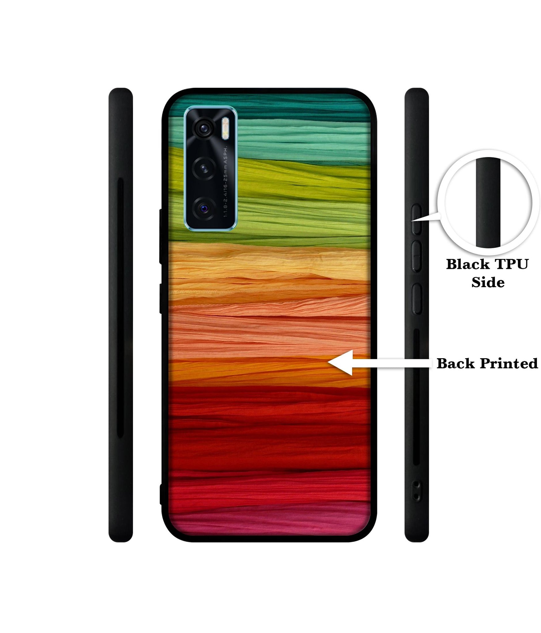 Colorful Thread Designer 2D Printed Back Case Cover for Vivo V20 SE 4G