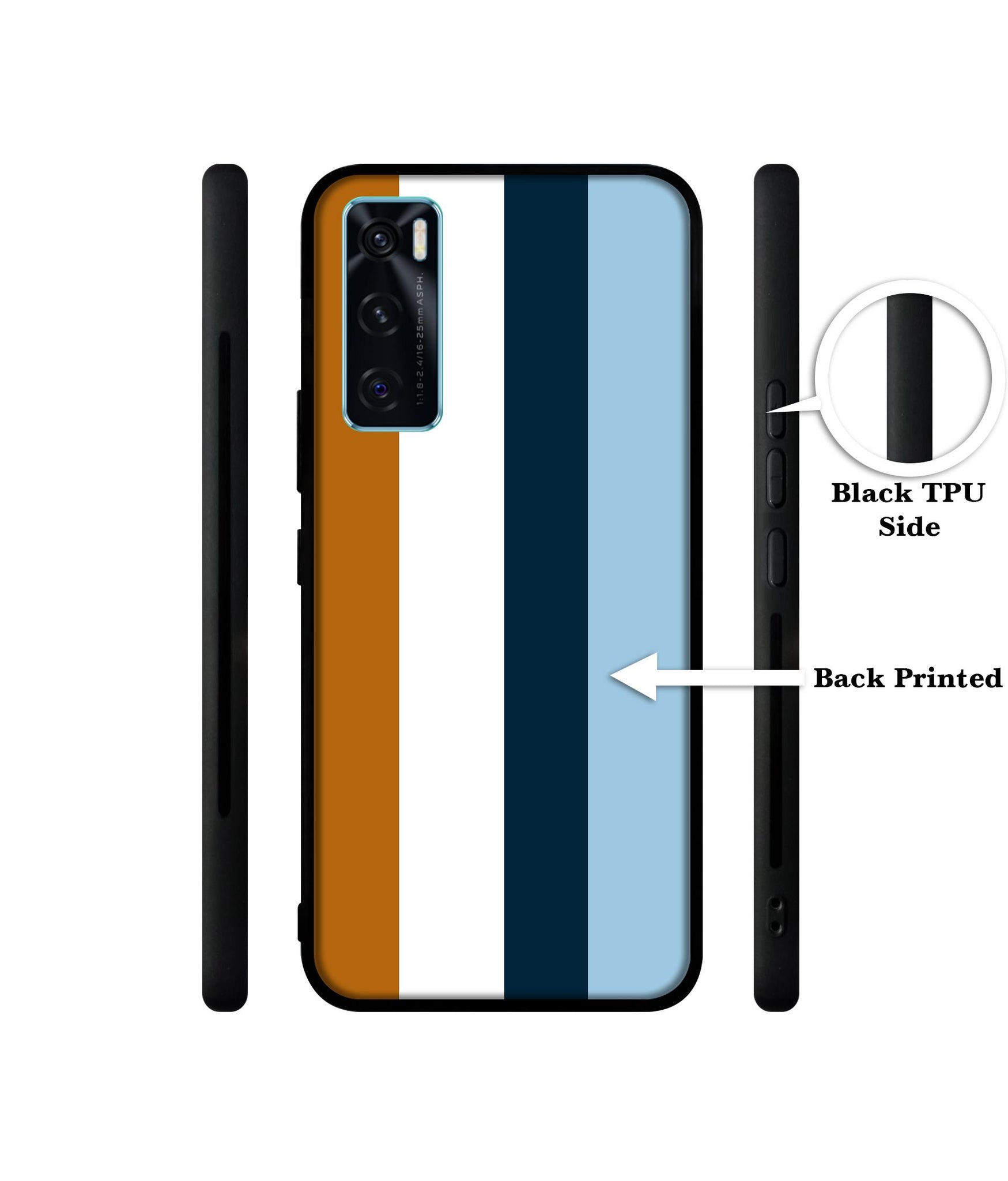 Color Stripes Designer 2D Printed Back Case Cover for Vivo V20 SE 4G