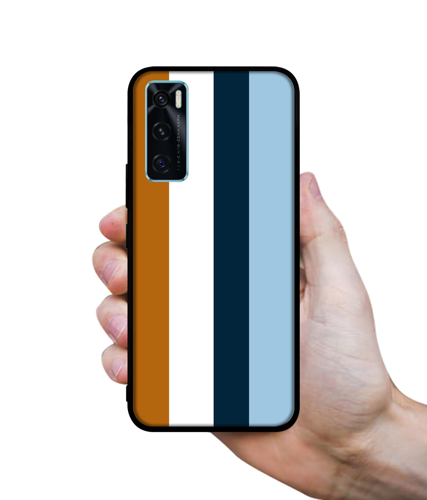 Color Stripes Designer 2D Printed Back Case Cover for Vivo V20 SE 4G