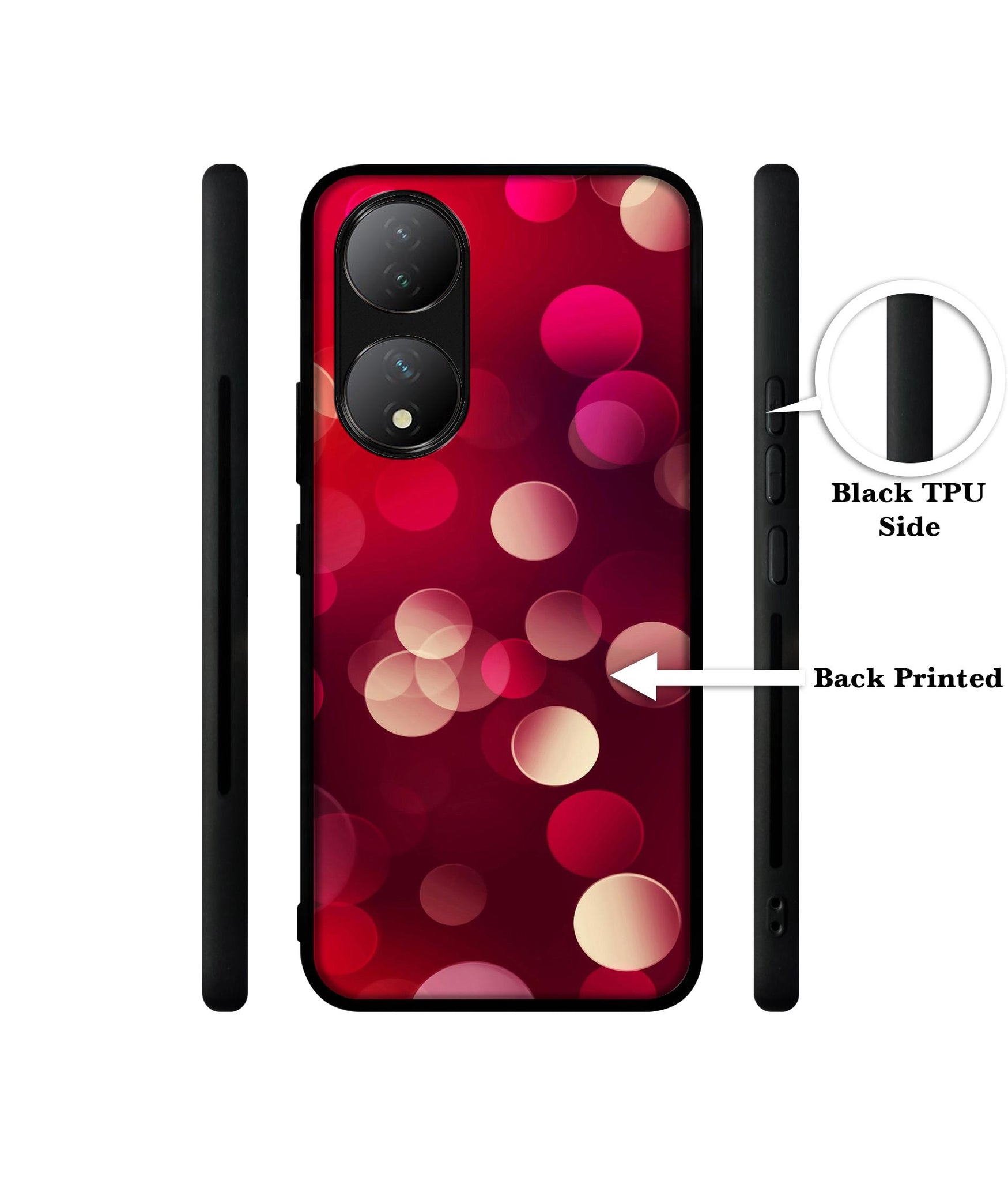 3D Circles Designer 2D Printed Back Case Cover for Vivo Y100 5G / T2 5G