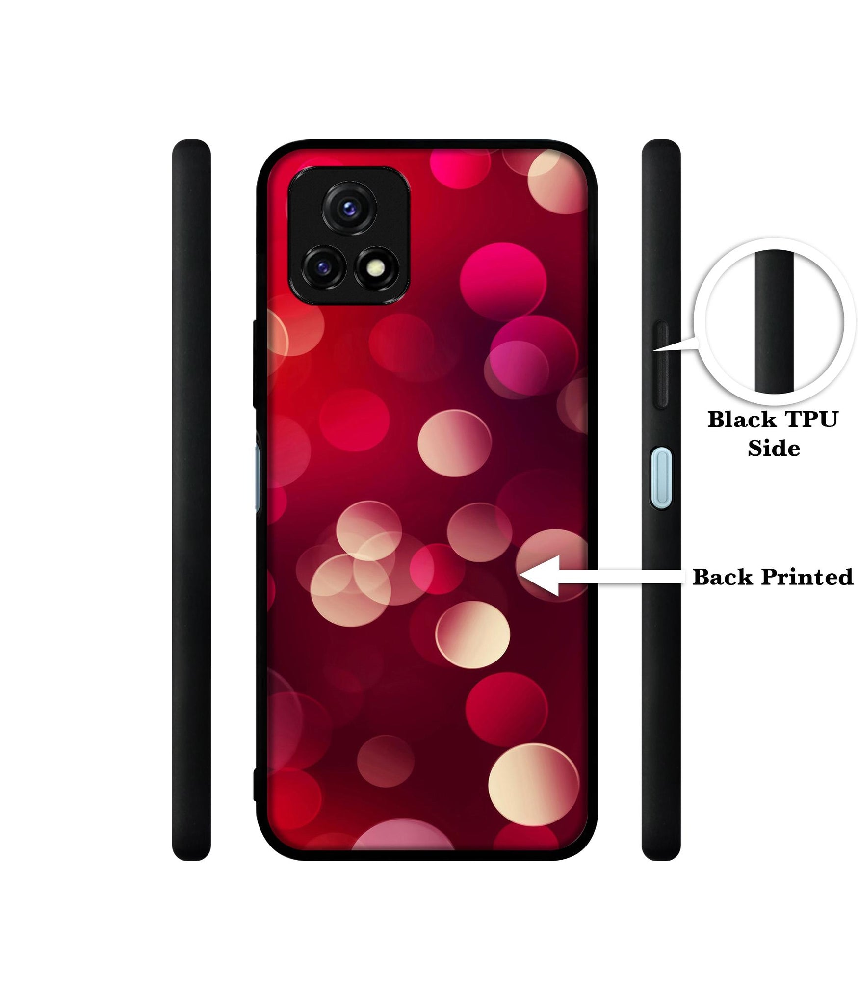 3D Circles Designer 2D Printed Back Case Cover for Vivo Y72 5G / Y31s 5G / Y52s 5G