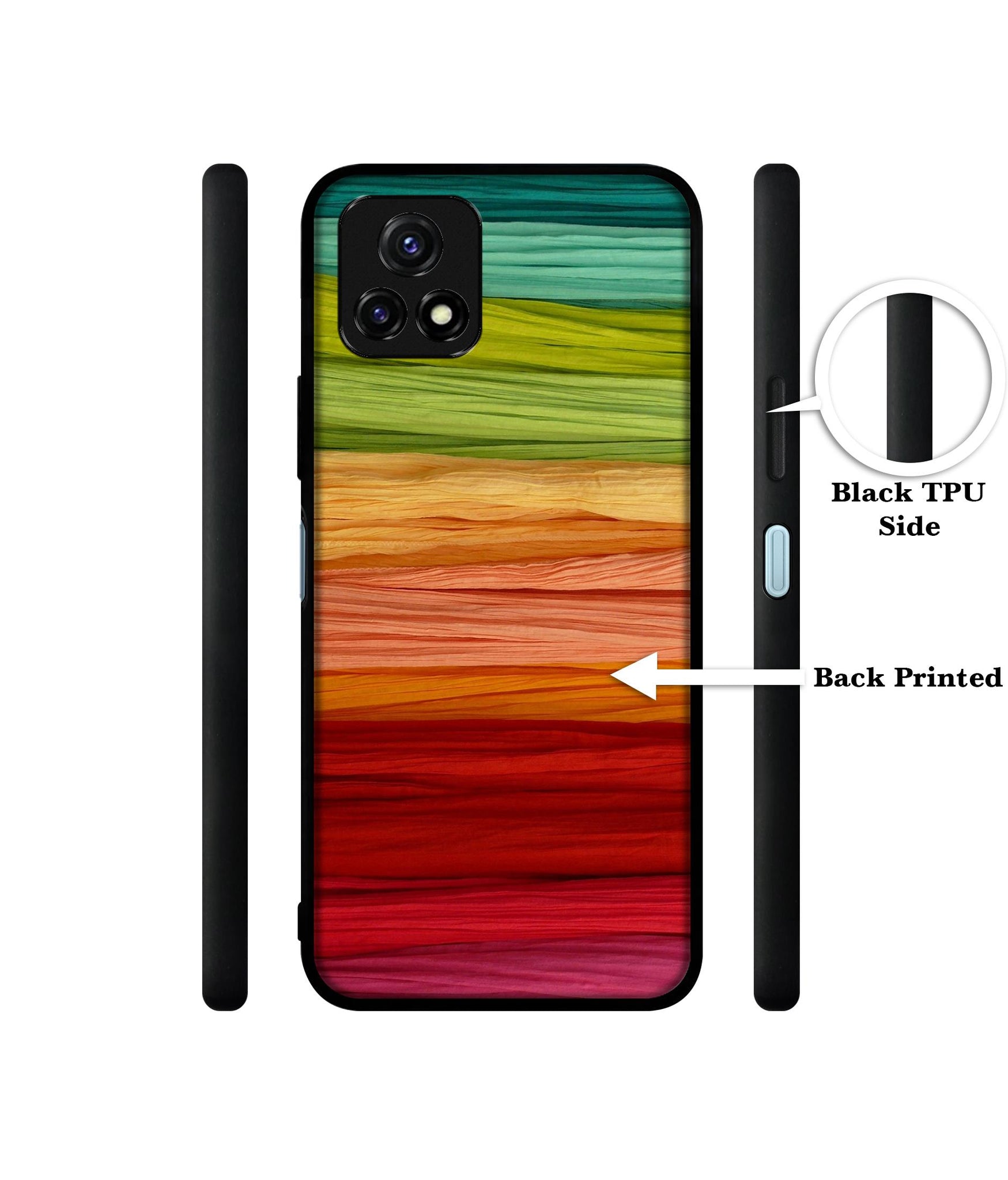 Colorful Thread Designer 2D Printed Back Case Cover for Vivo Y72 5G / Y31s 5G / Y52s 5G