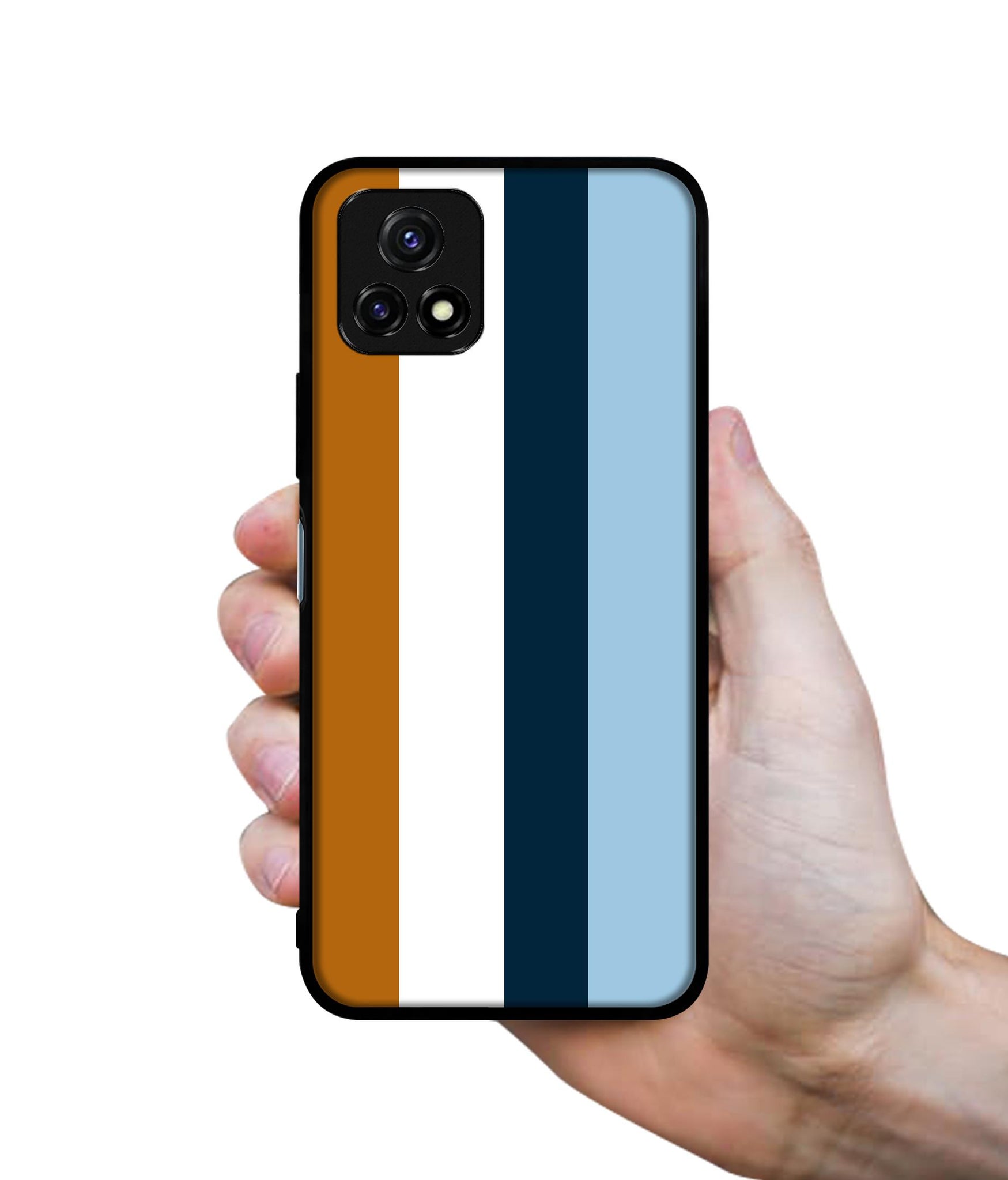 Color Stripes Designer 2D Printed Back Case Cover for Vivo Y72 5G / Y31s 5G / Y52s 5G