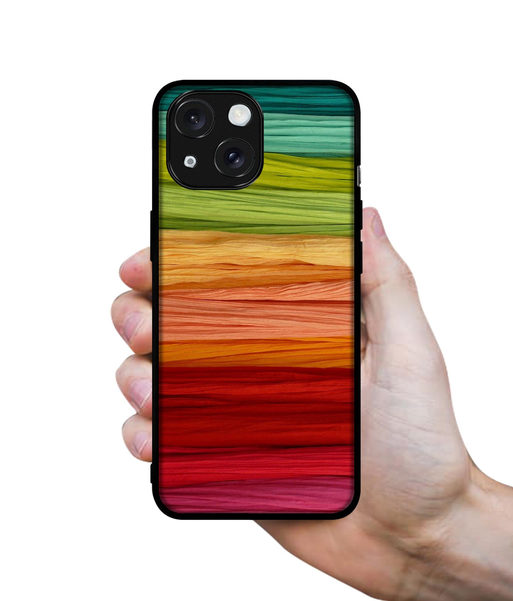 Colorful Thread Designer 2D Printed Back Case Cover for Apple iPhone 15