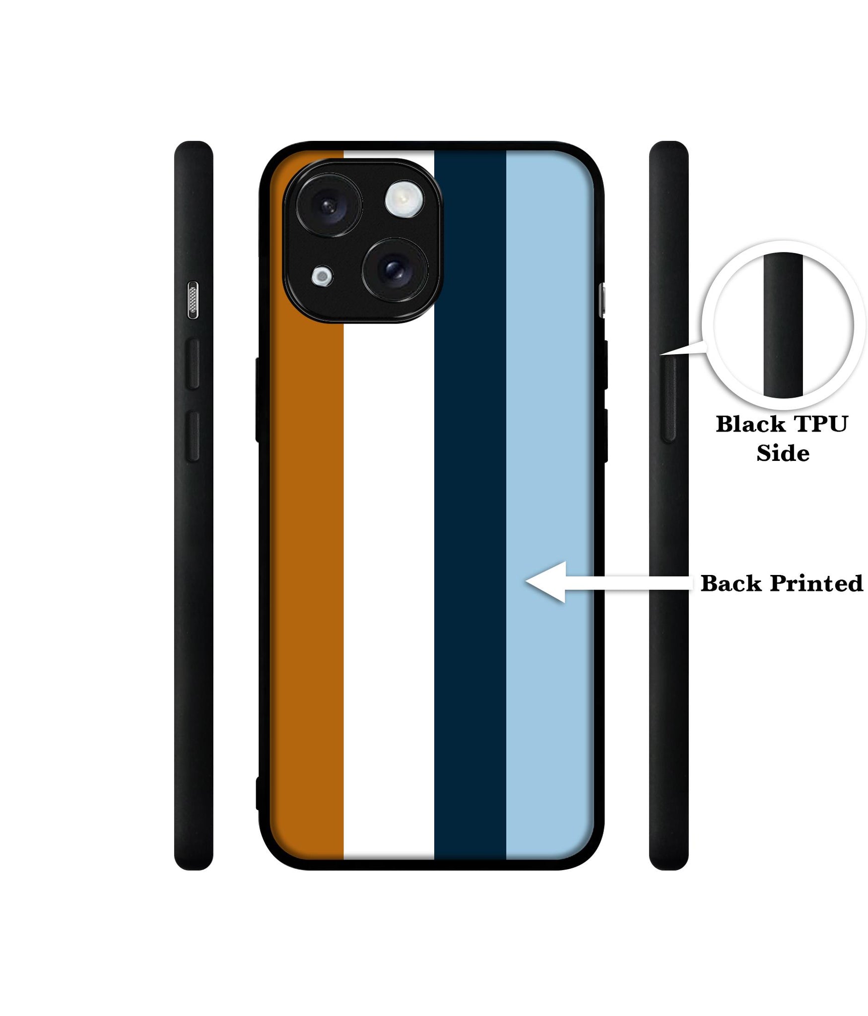 Color Stripes Designer 2D Printed Back Case Cover for Apple iPhone 15 Plus