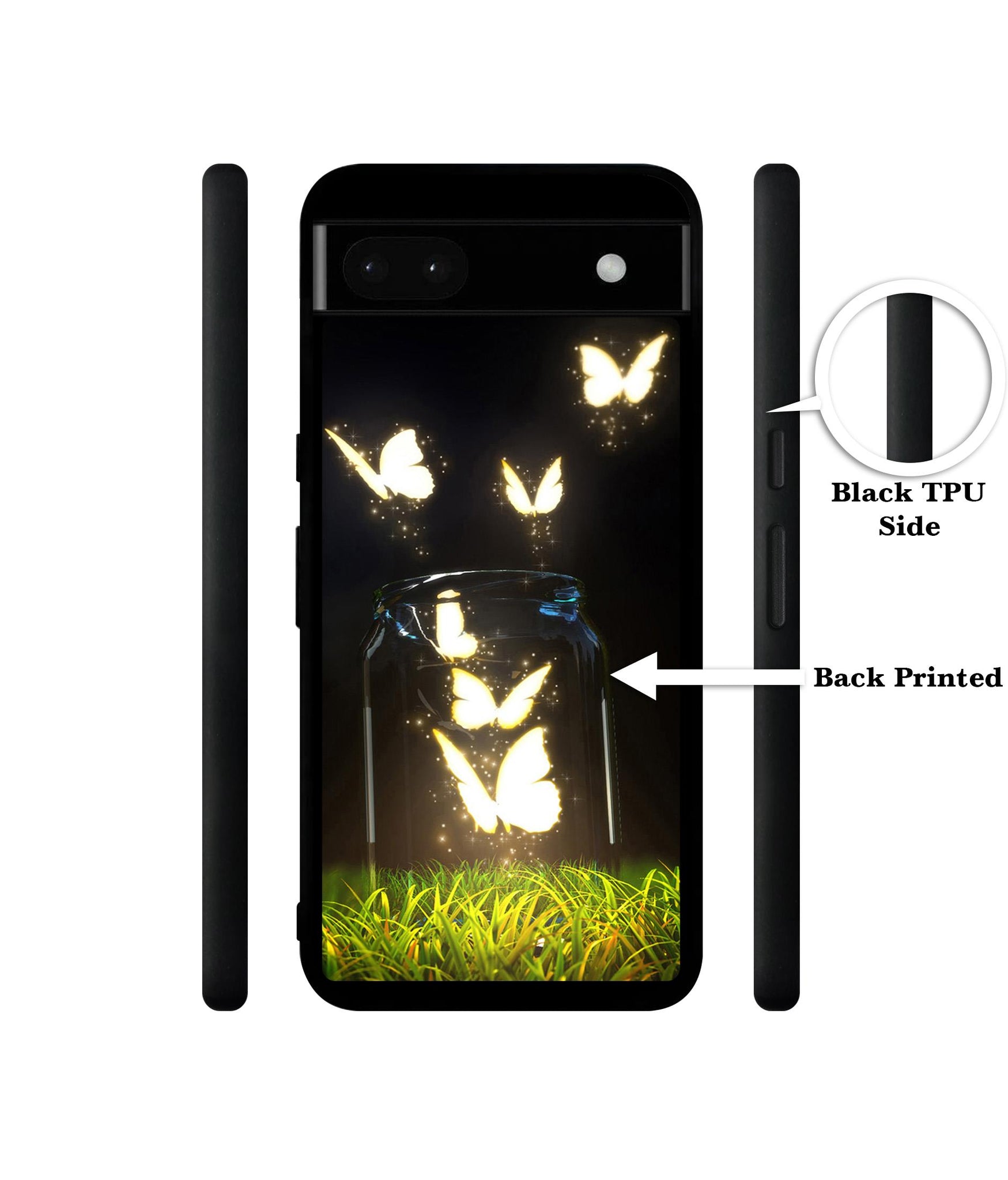 Butterfly Designer 2D Printed Back Case Cover for Google Pixel 6a 5G