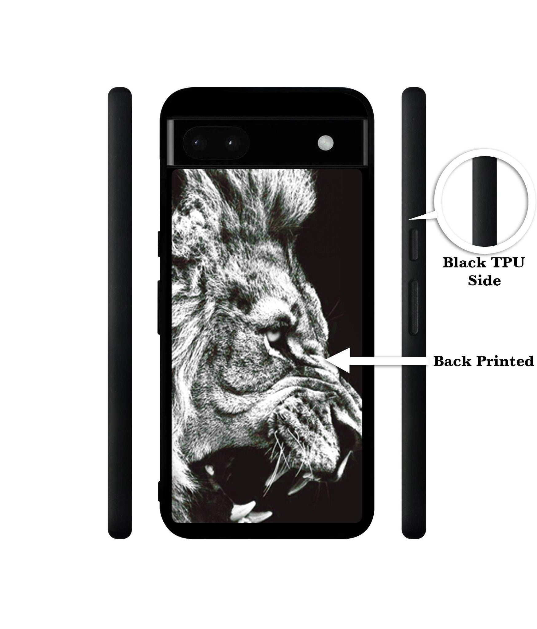 Angry Lion Designer 2D Printed Back Case Cover for Google Pixel 6a 5G