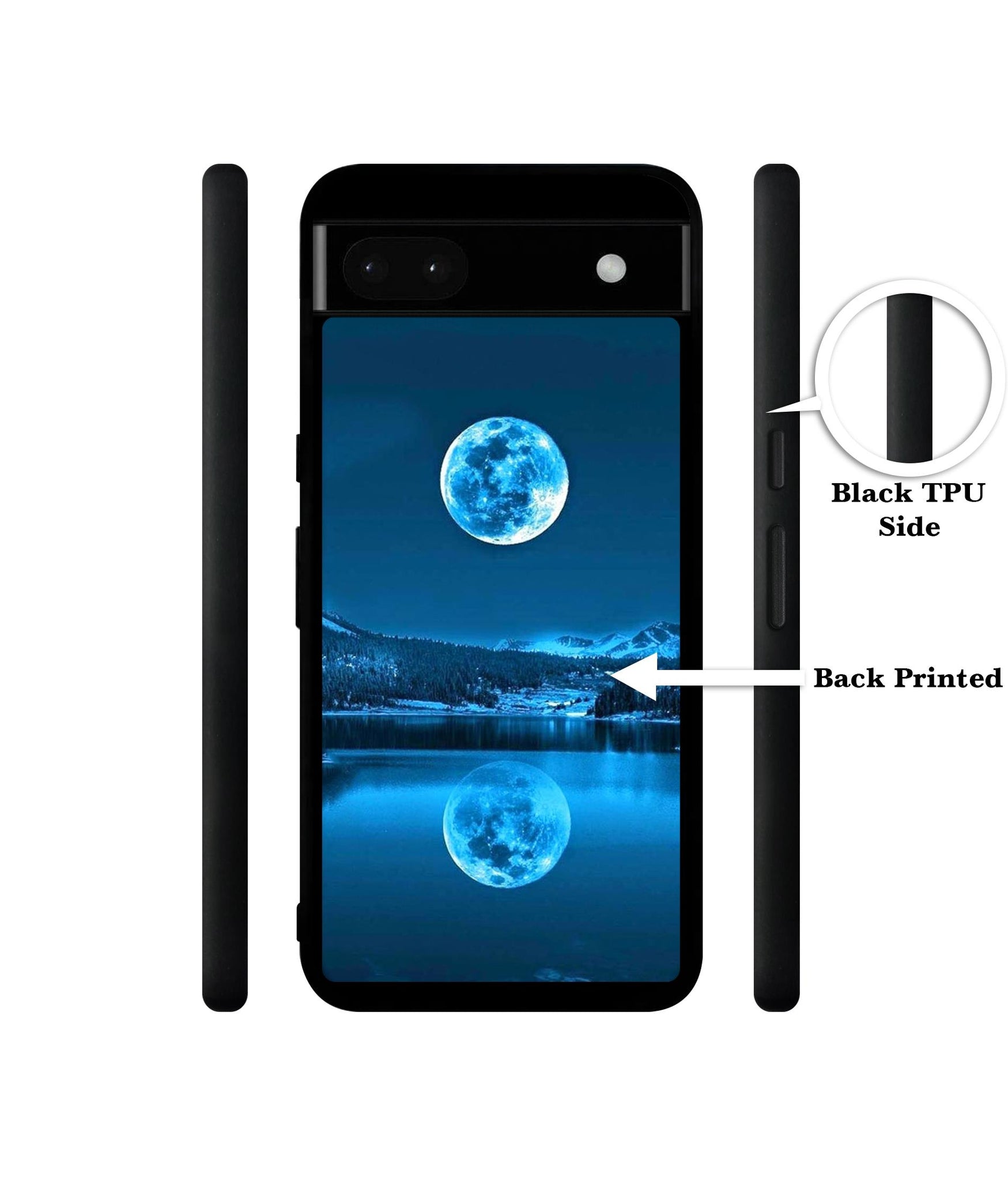 Awesome Moon Designer 2D Printed Back Case Cover for Google Pixel 6a 5G