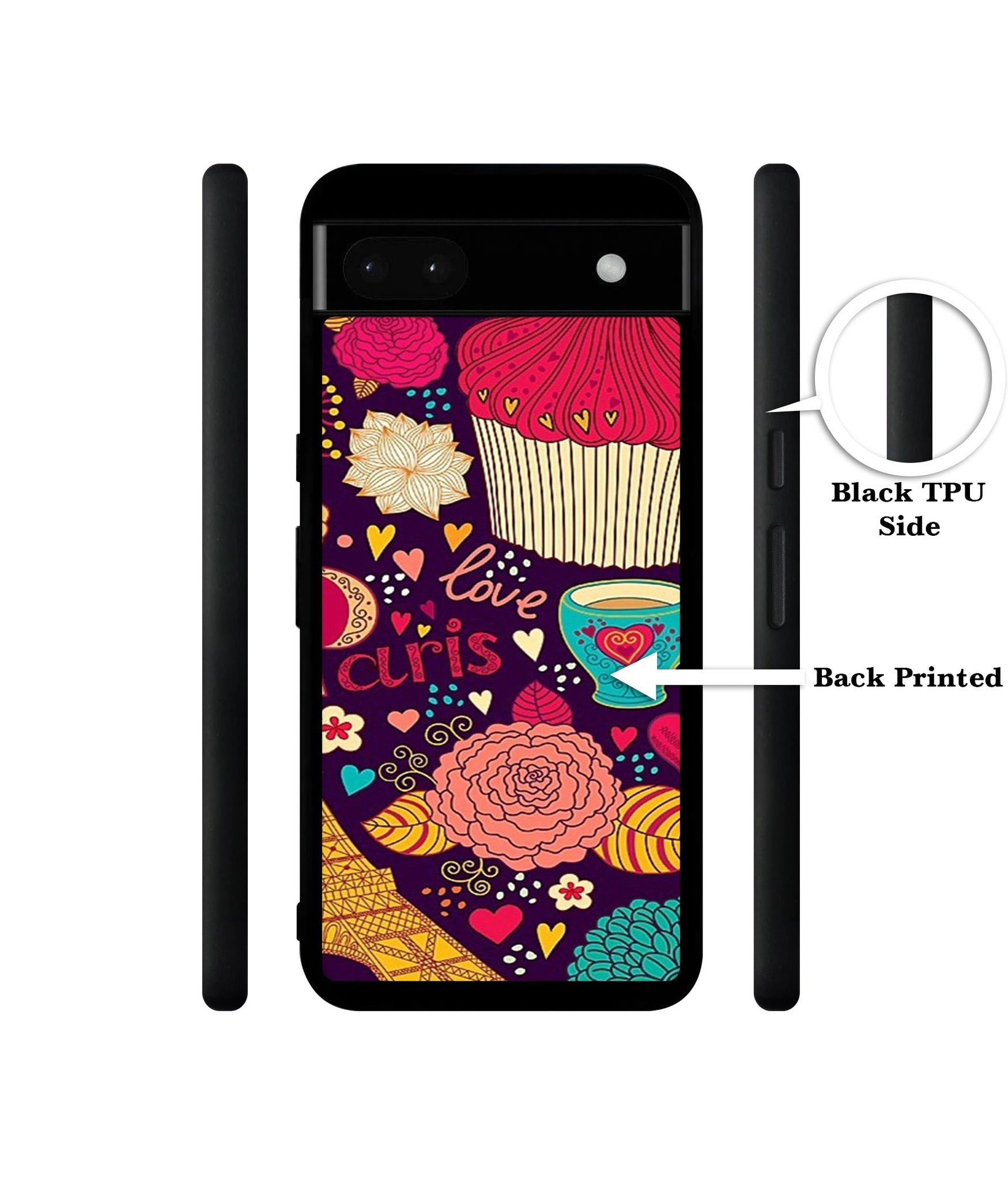 Paris Flower Love Designer 2D Printed Back Case Cover for Google Pixel 6a 5G